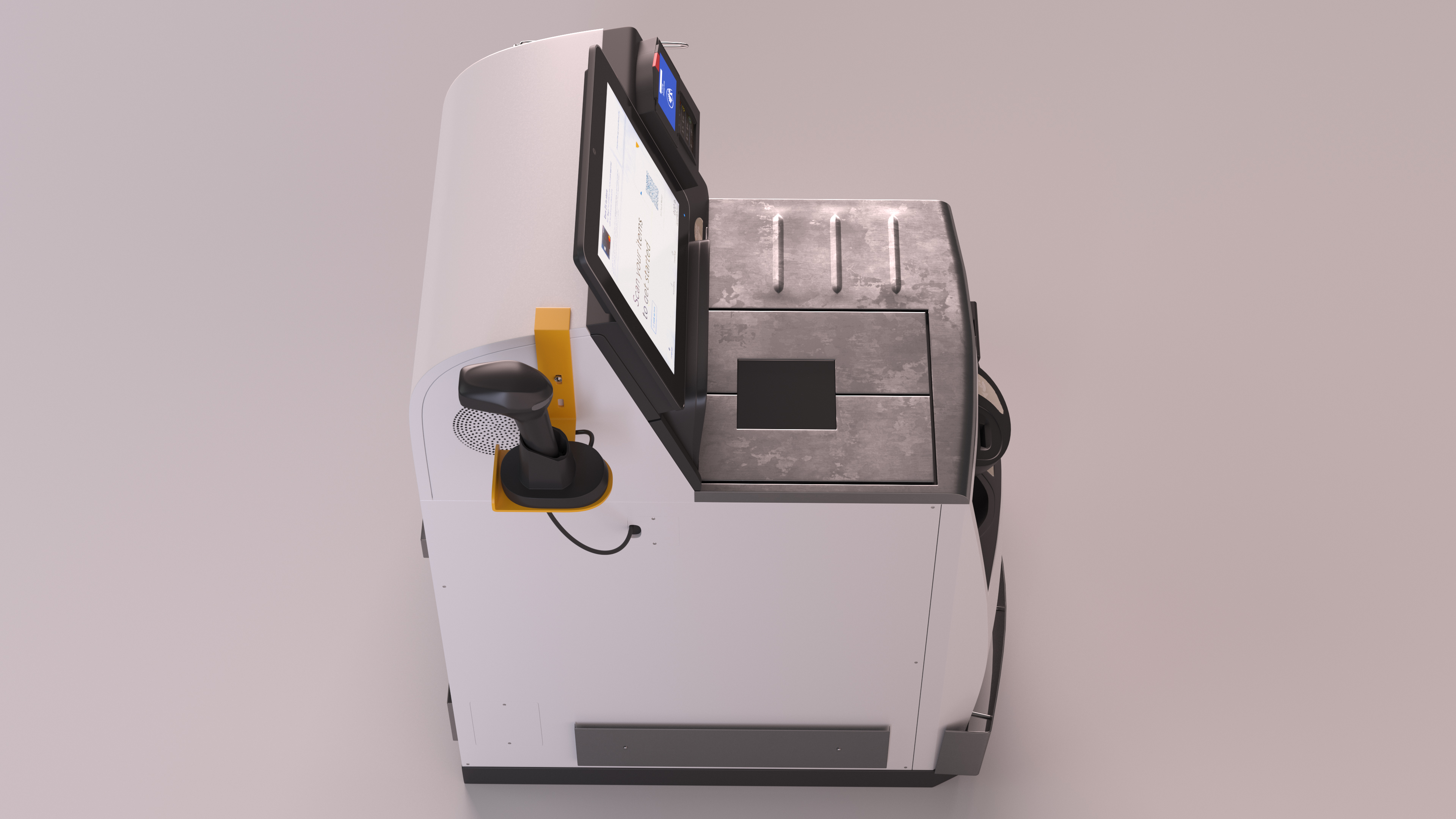 Retail Self Service Checkout Kiosk 3D model