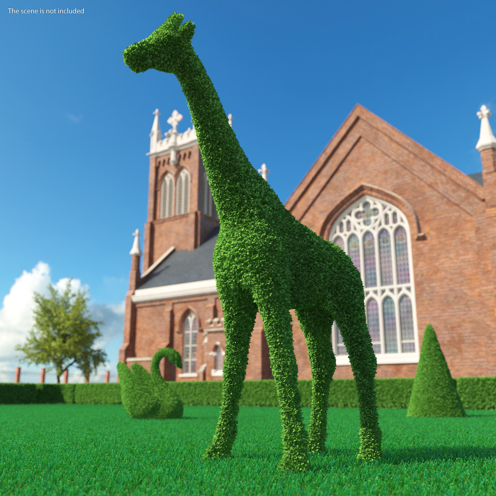 3D Decorative Giraffe Topiary