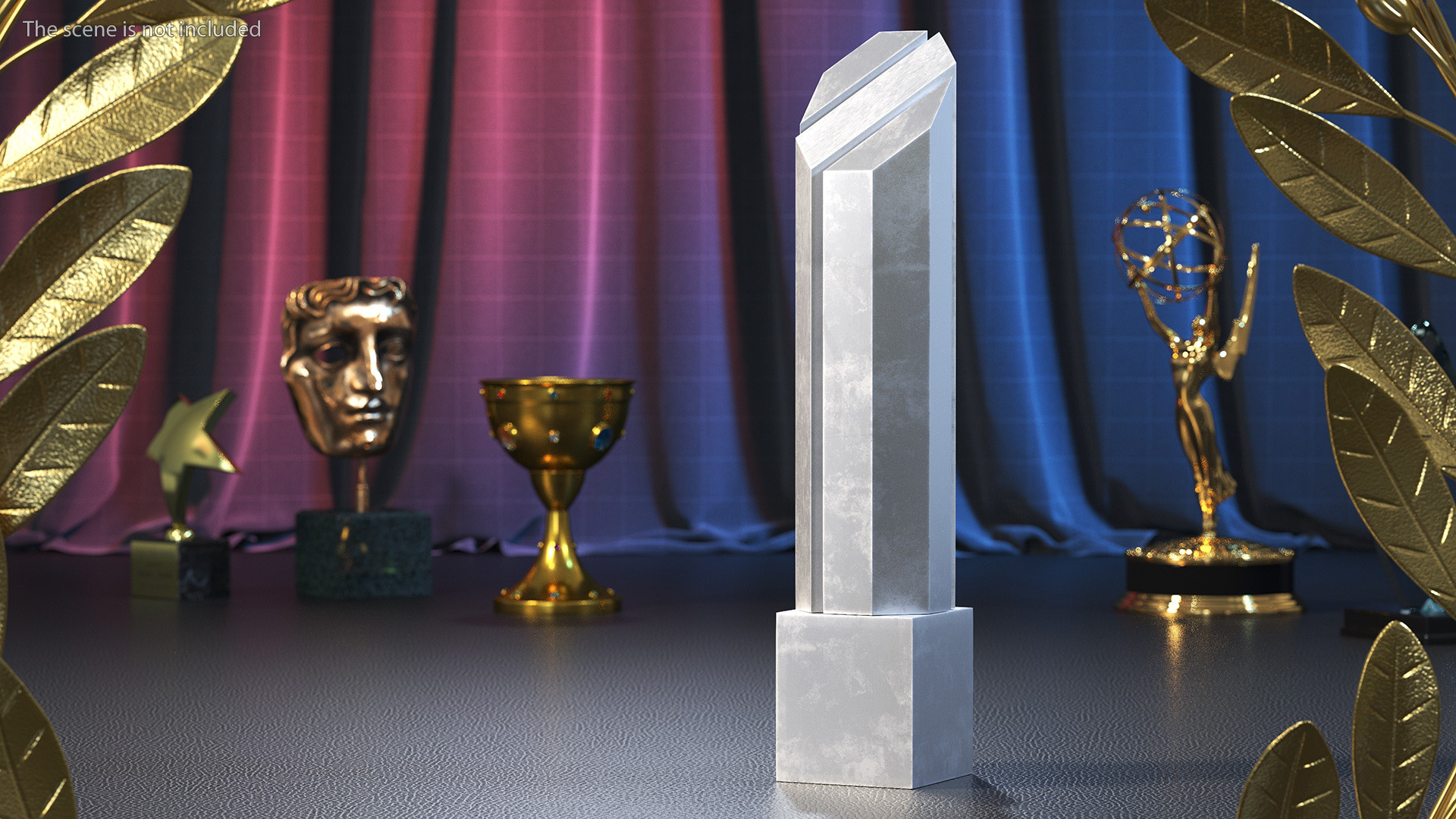 3D Silver Trophy model