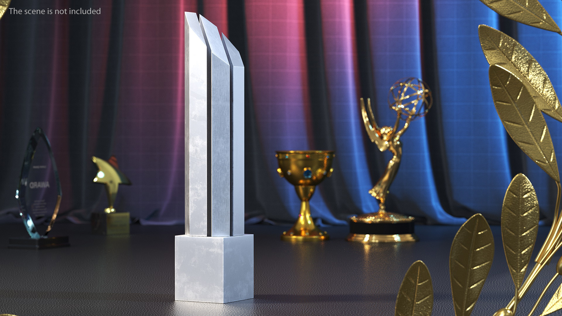 3D Silver Trophy model