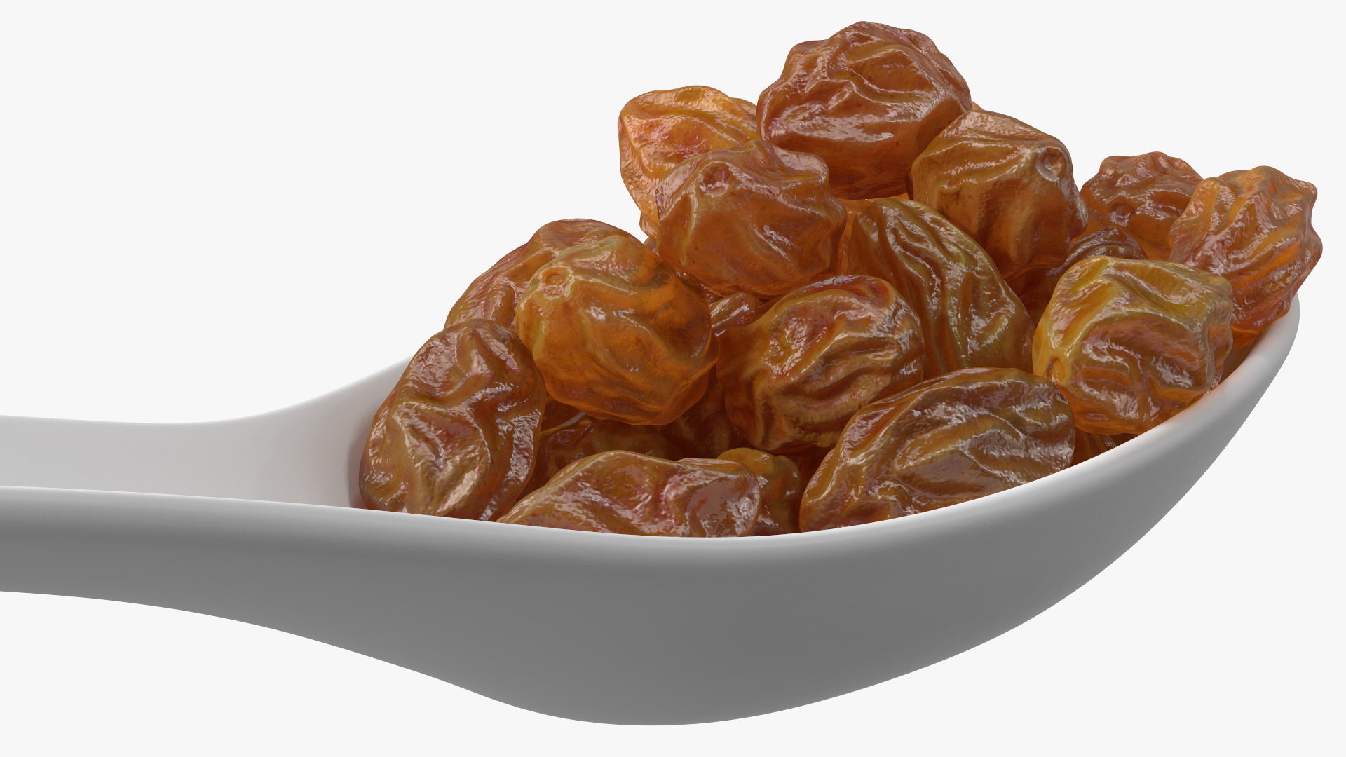 3D model Brown Sultanas in a Spoon