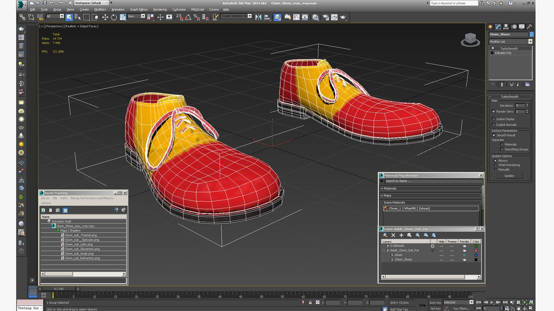 3D Clown Shoes