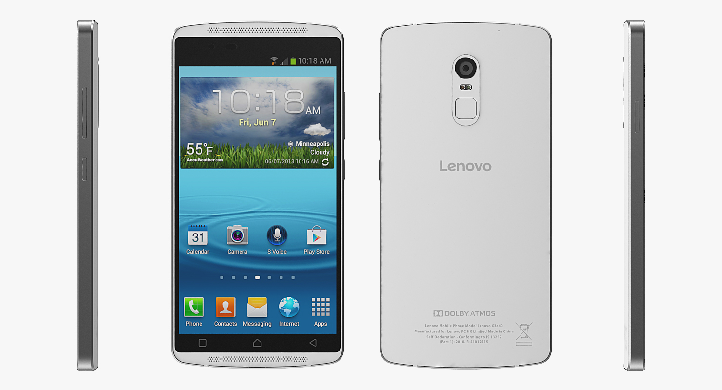 3D model Lenovo Vibe X3 White