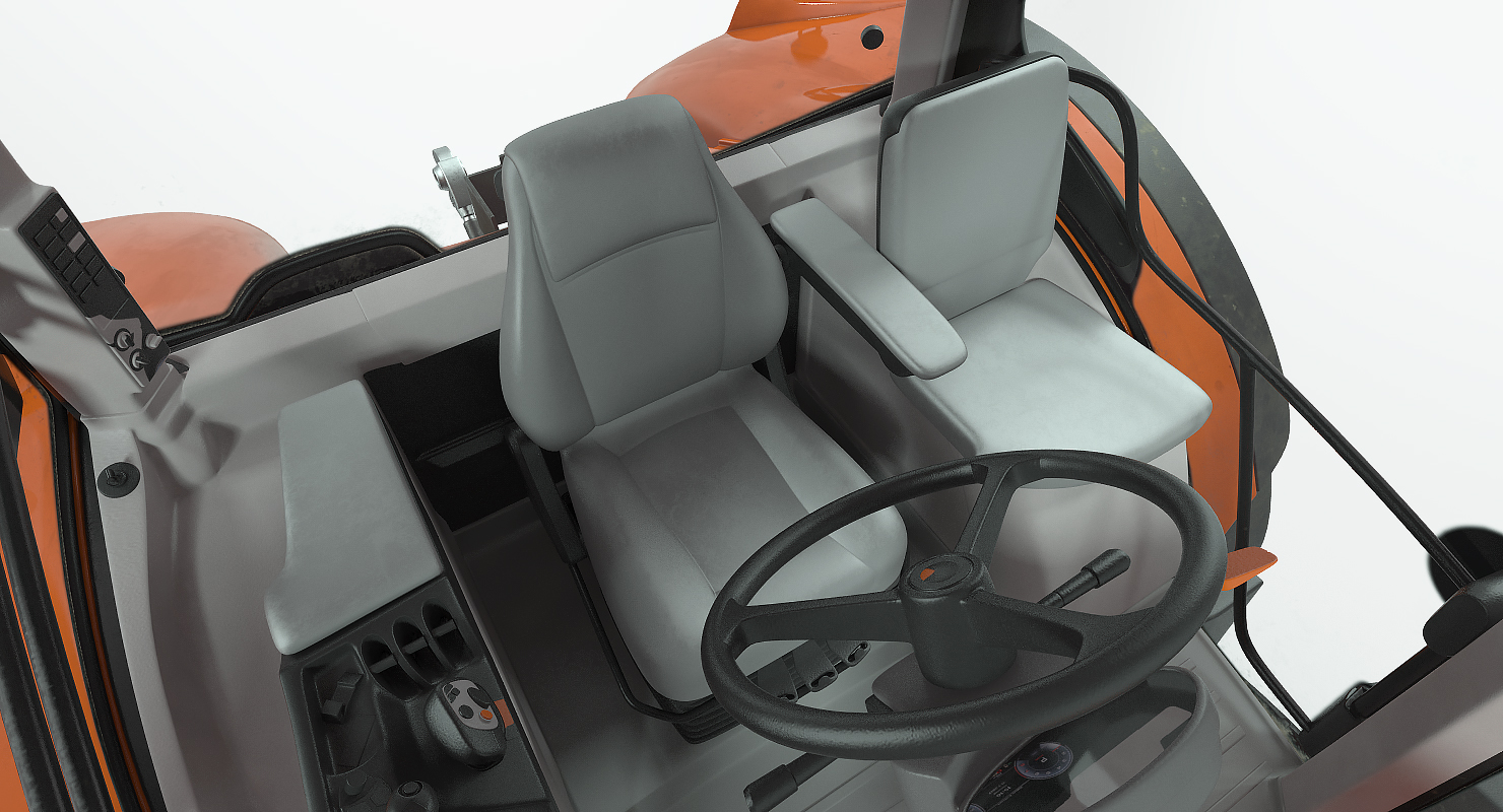 Generic Tractor Detailed Interior Dirty 3D model