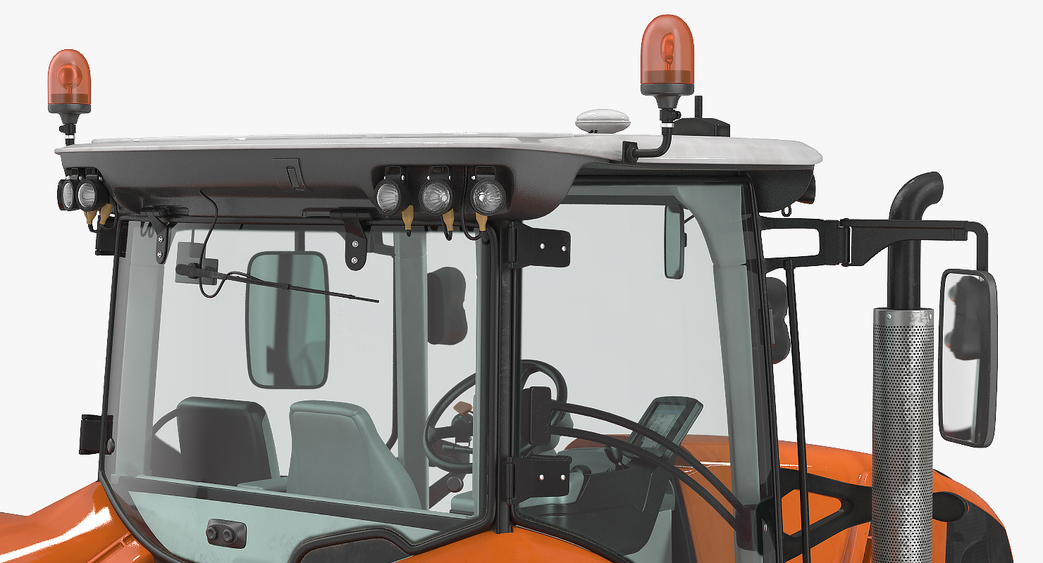 Generic Tractor Detailed Interior Dirty 3D model