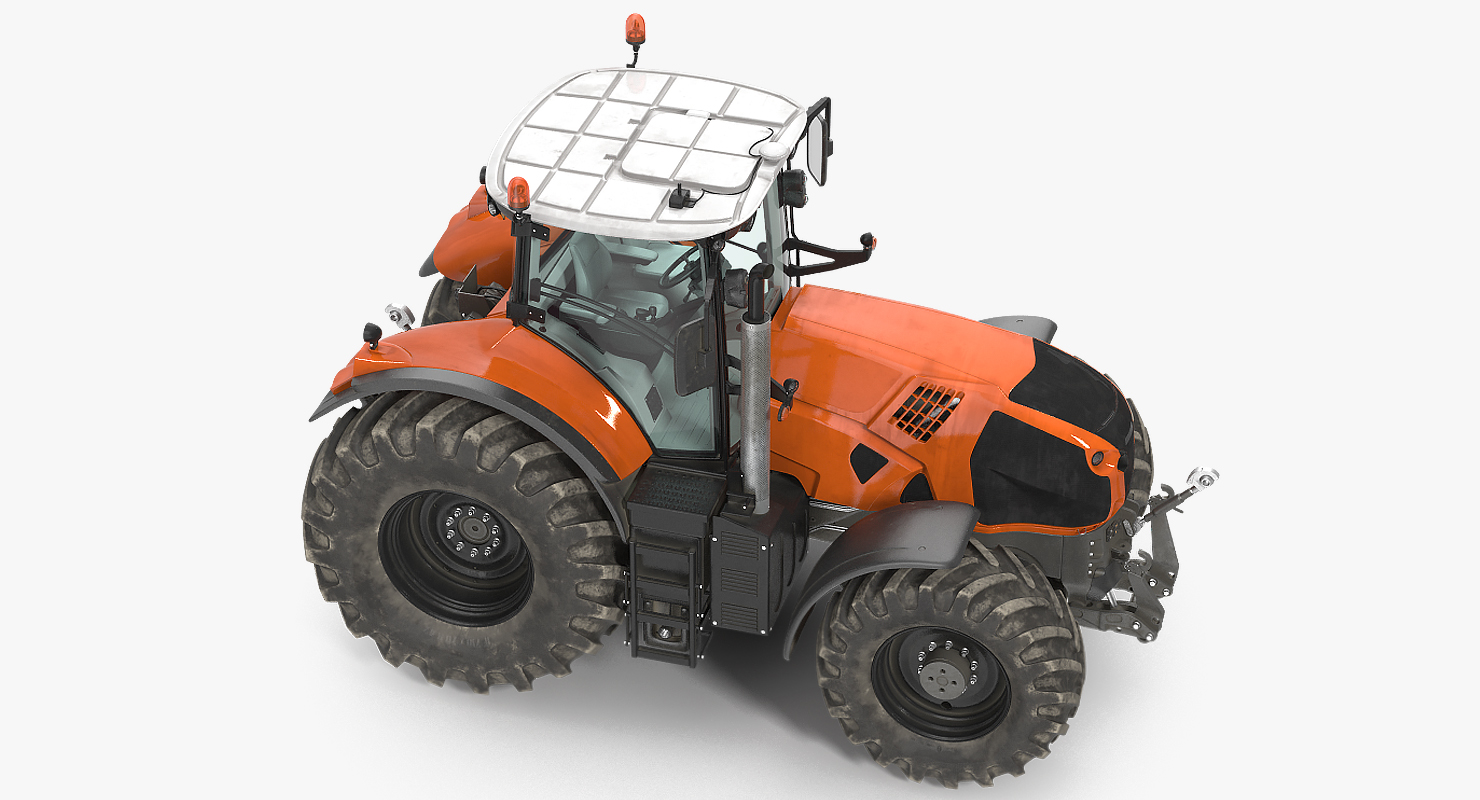 Generic Tractor Detailed Interior Dirty 3D model