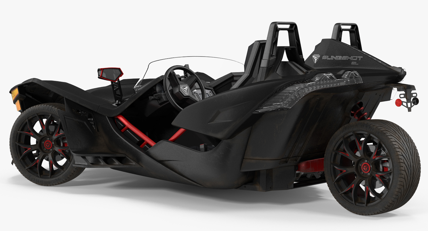 3D model Polaris Slingshot Trike Rigged