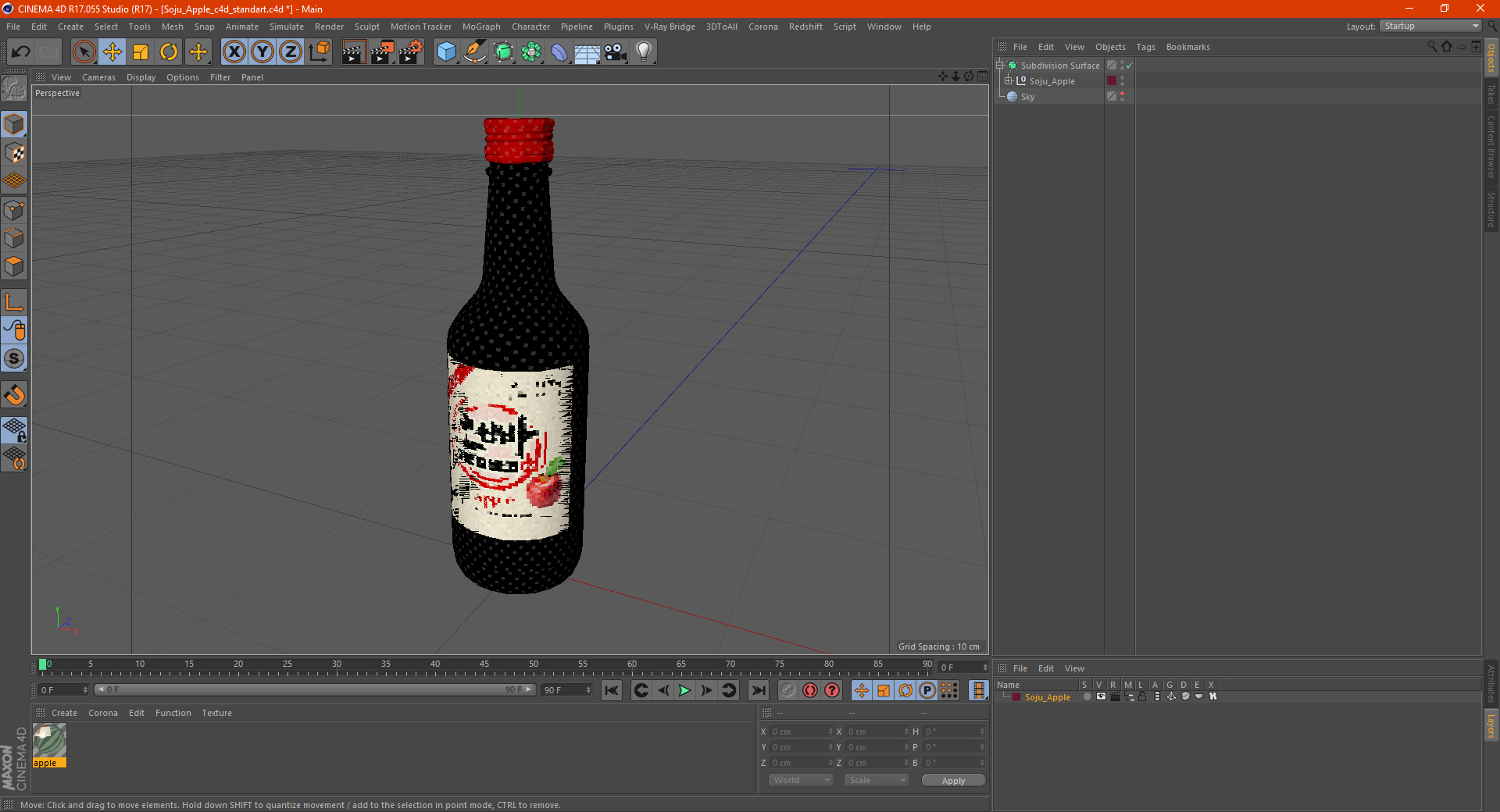 3D model Soju Apple