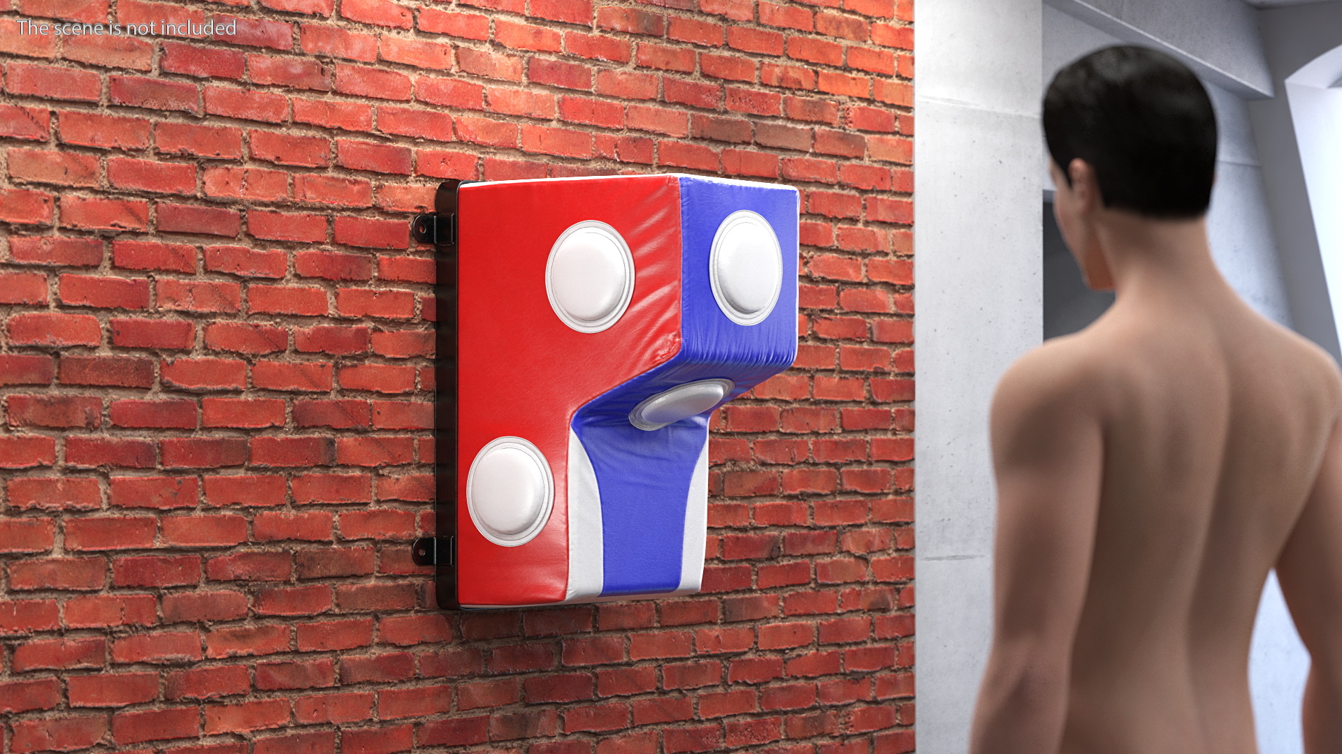 3D Wall Mounted Boxing Bag model