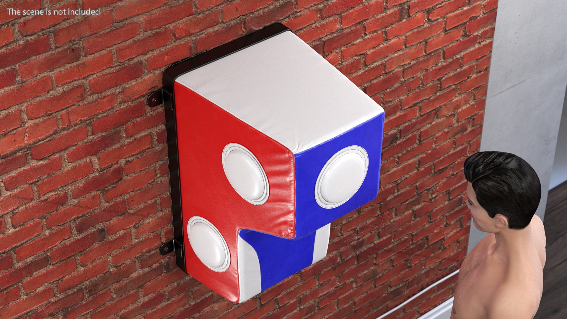 3D Wall Mounted Boxing Bag model