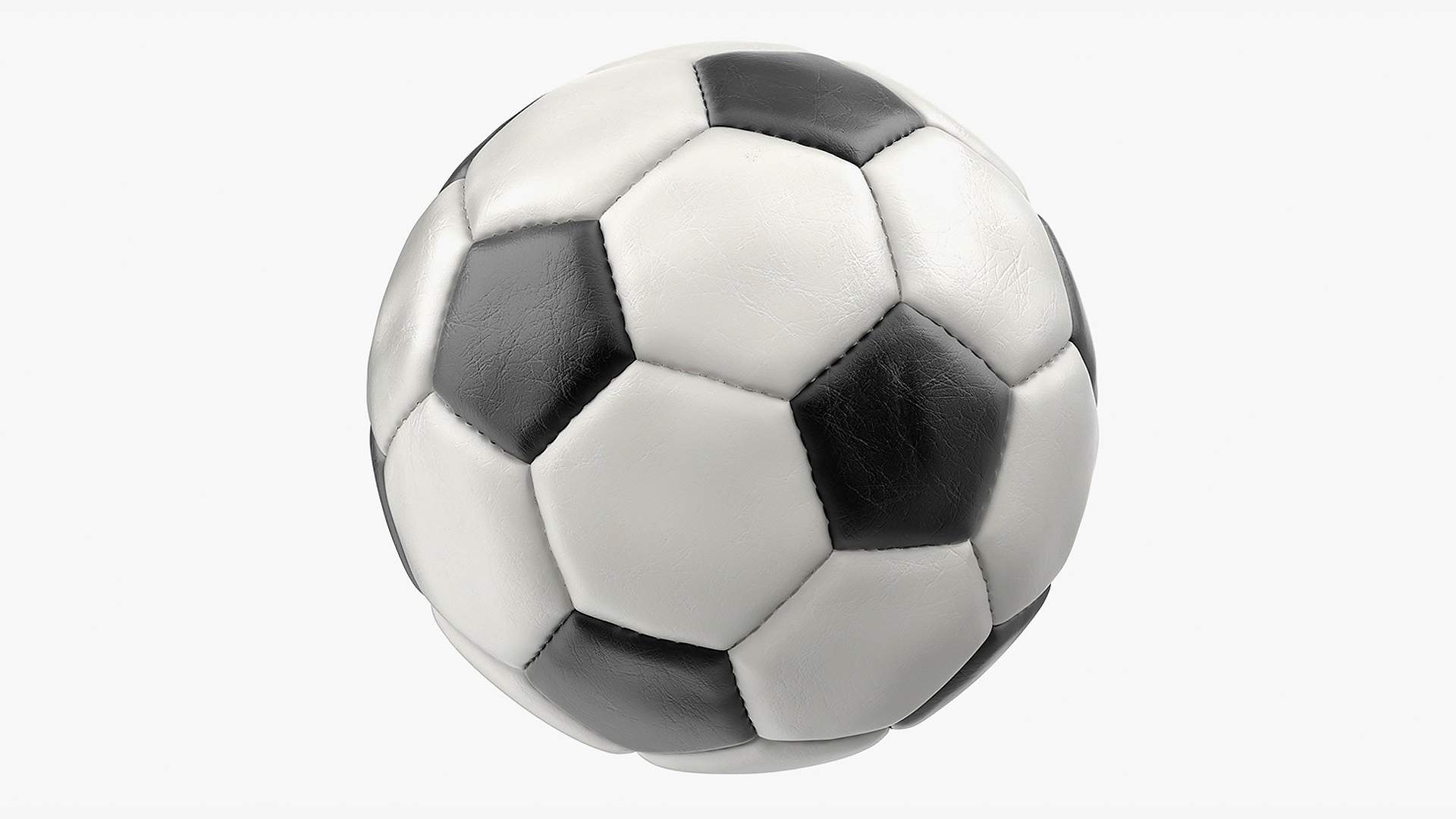 3D Animated Soccer Ball Flies into Goal Net Slowmotion