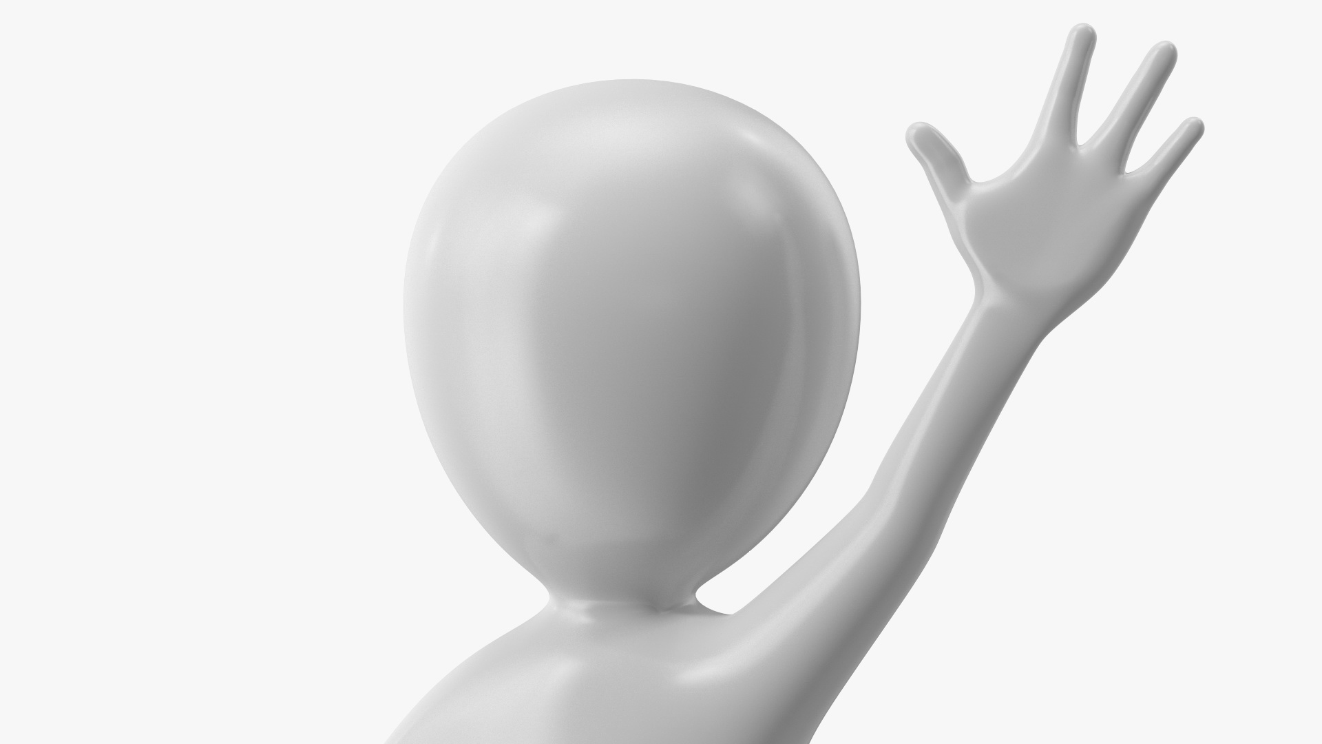 3D model Waving Stickman