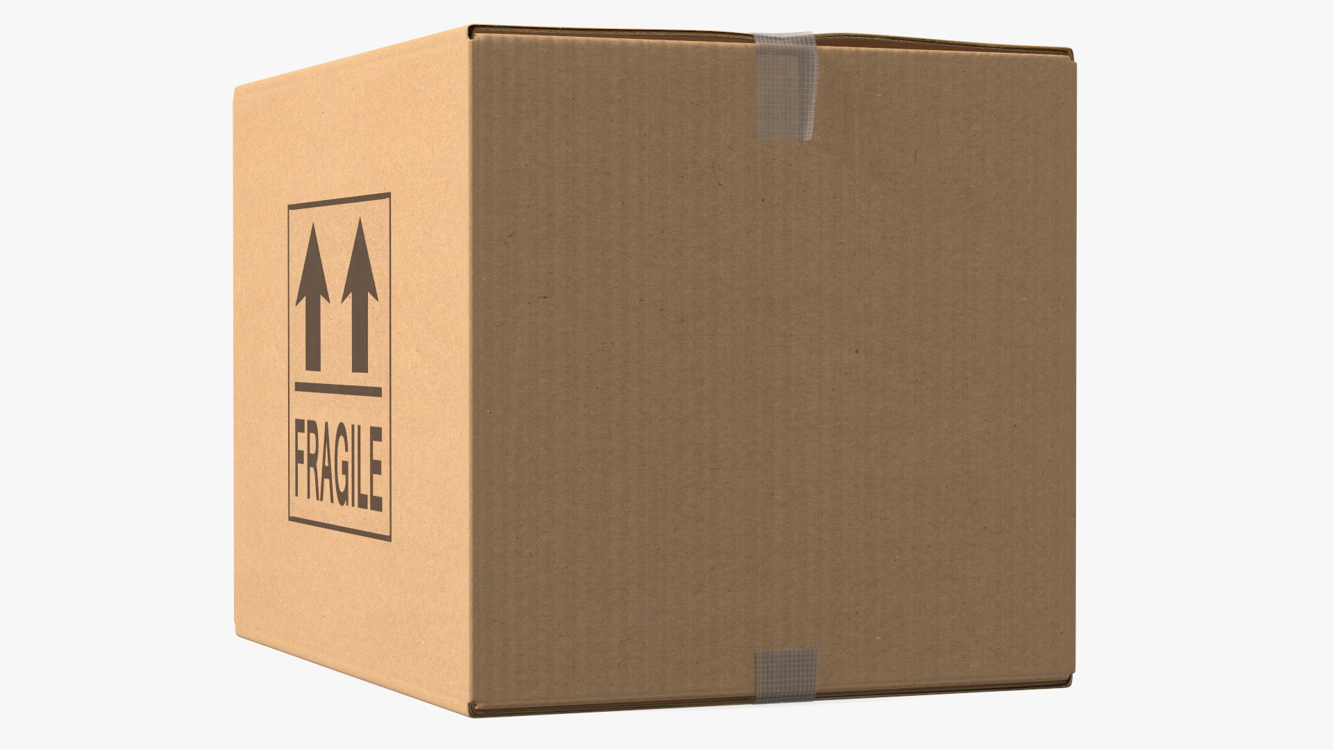 3D Fragile Cardboard Box