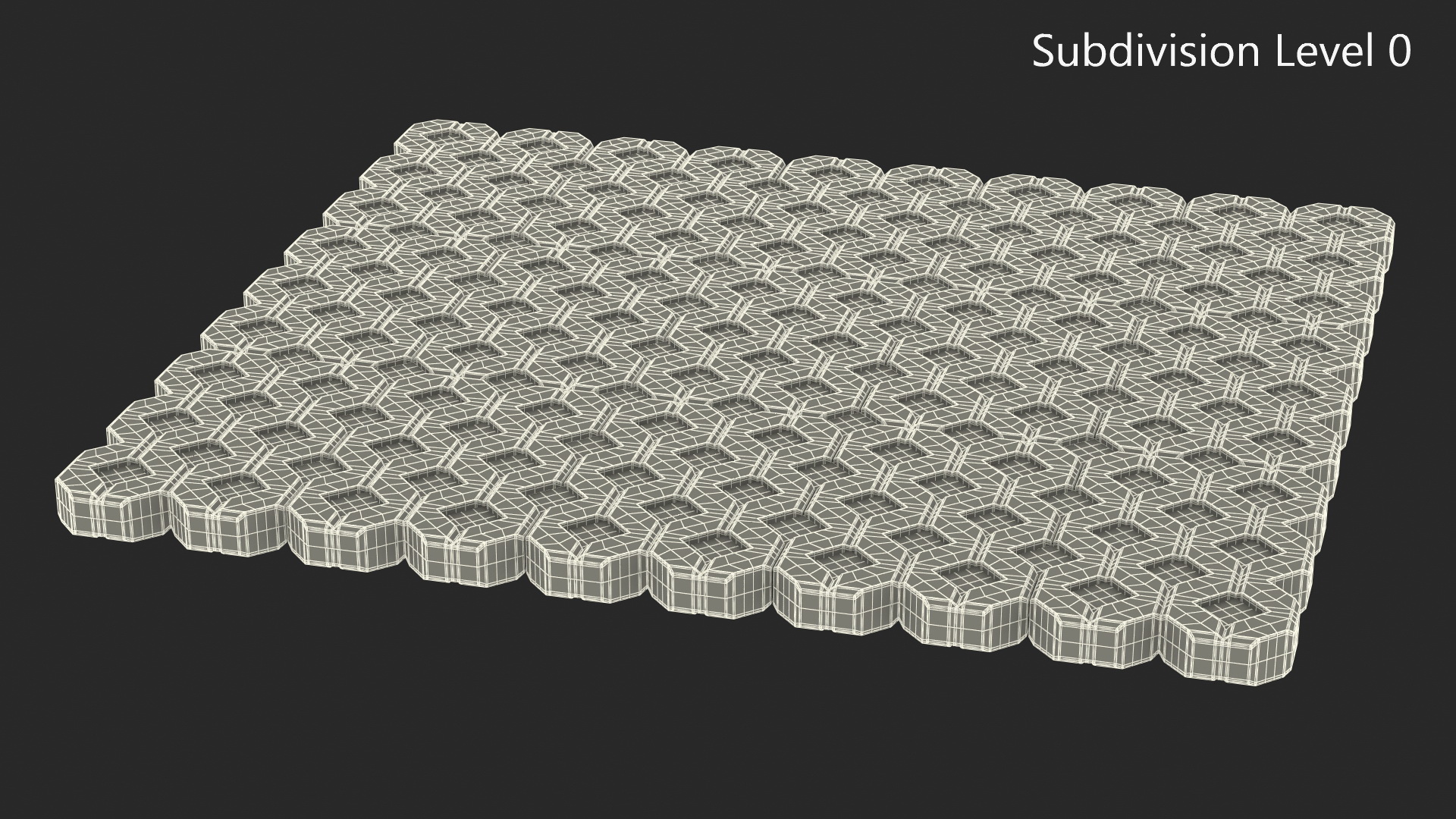 3D Perforated Concrete Surface Fur