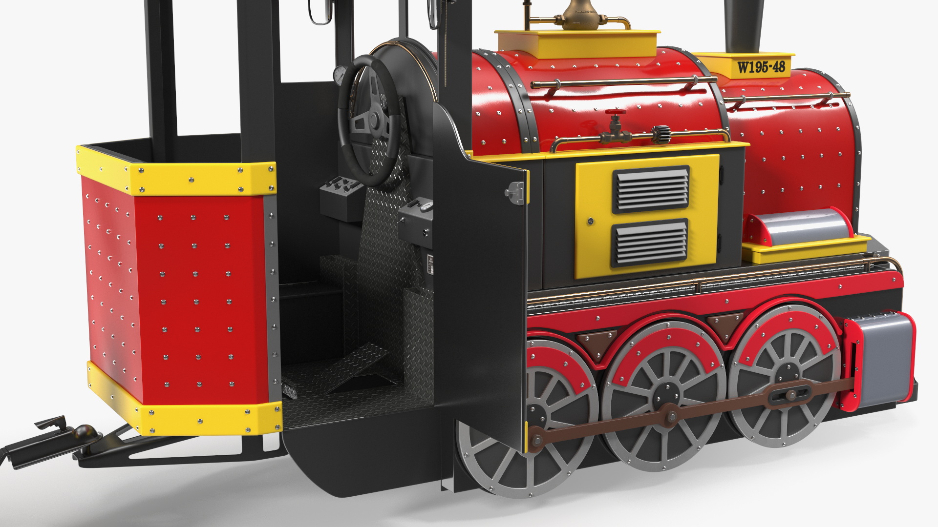 Children Train Wattman Mini Express Rigged 3D