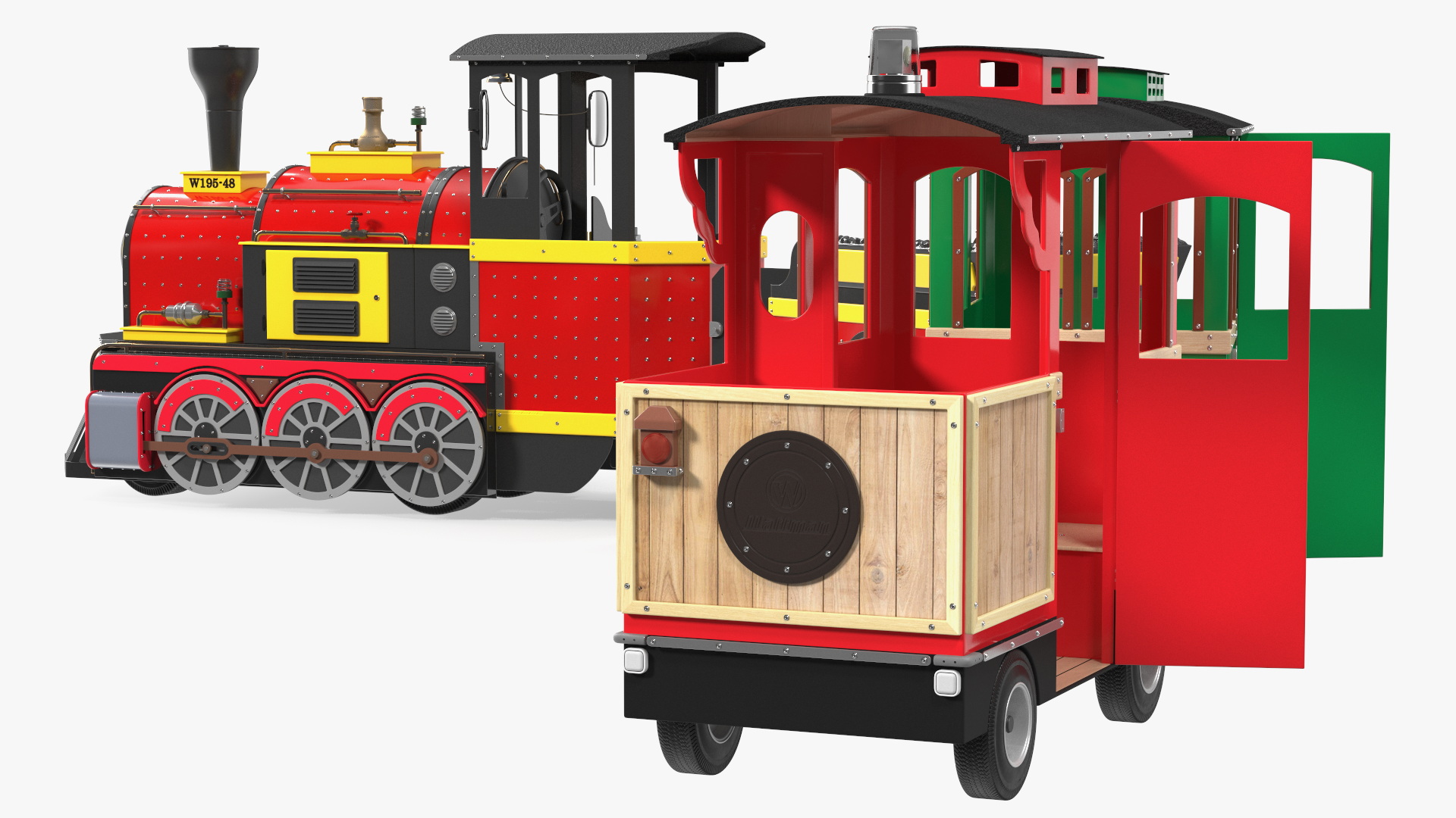 Children Train Wattman Mini Express Rigged 3D