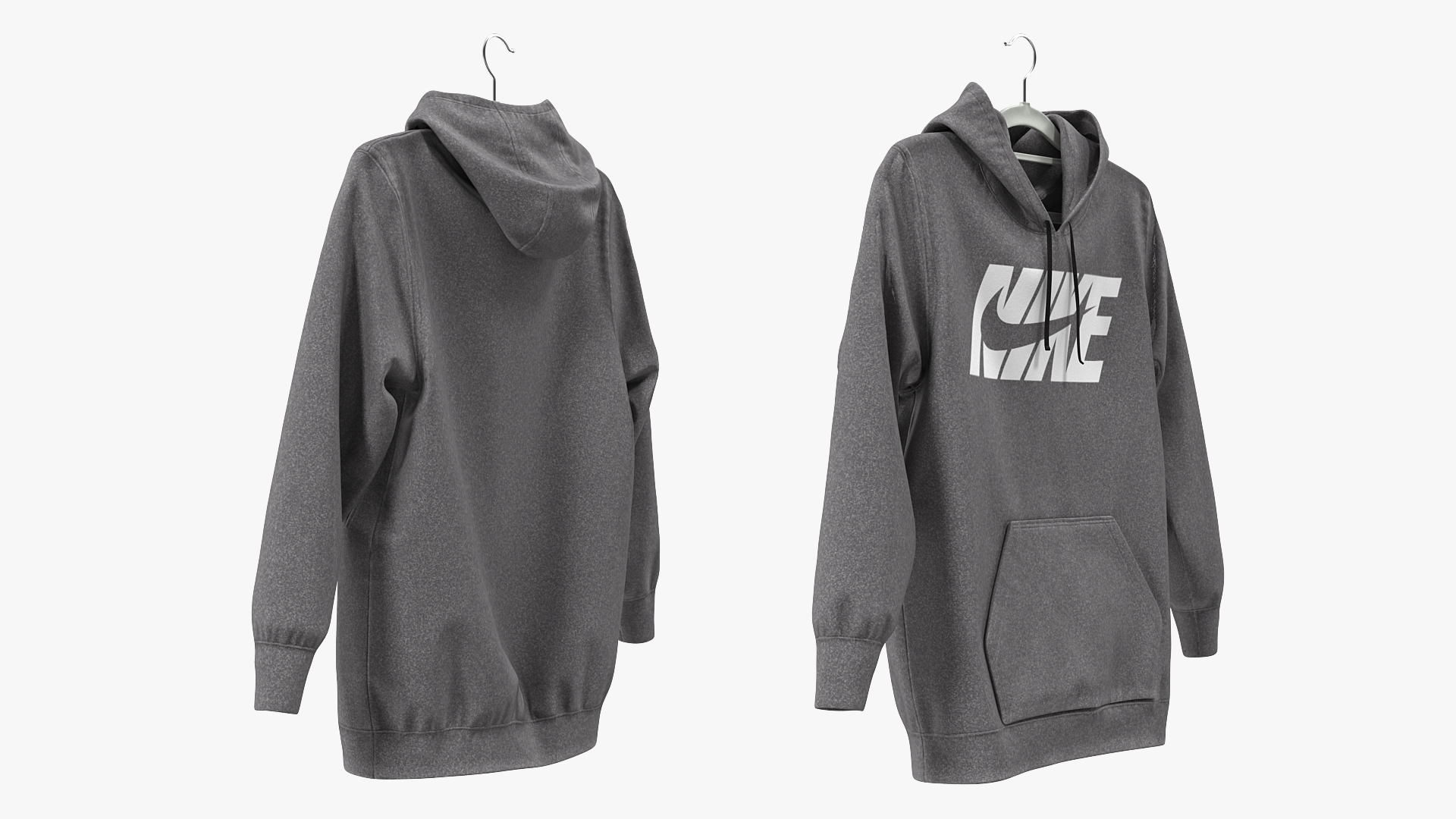 3D Nike Grey Hoodie