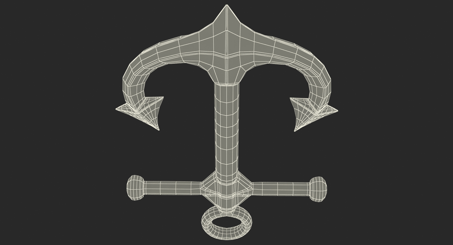 3D model Old Ship Anchor