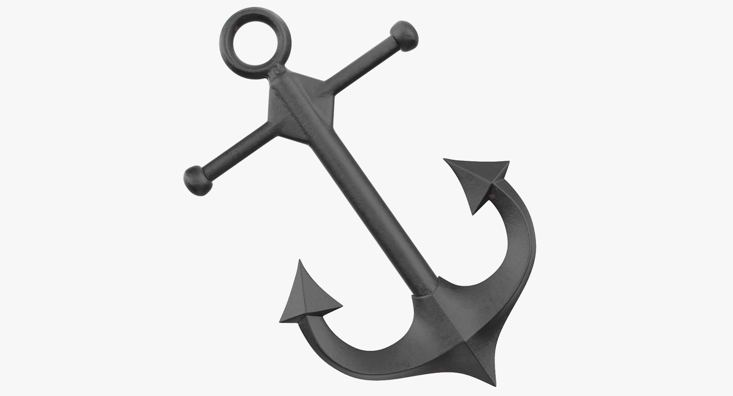 3D model Old Ship Anchor