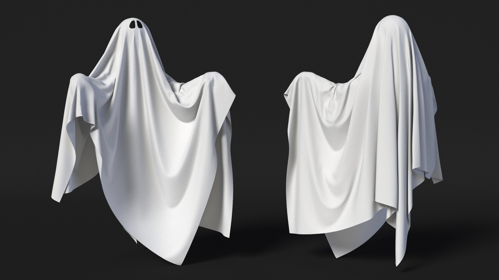 White Ghost Phantom 3D model