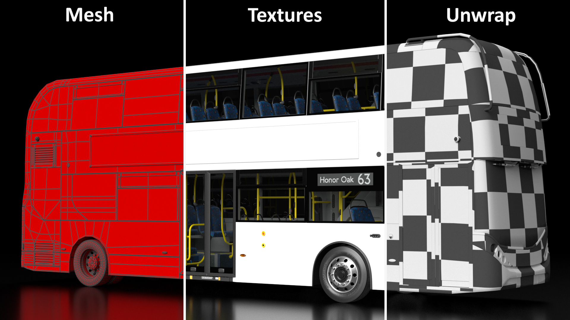 Left Hand Drive Cityliner Rigged 3D