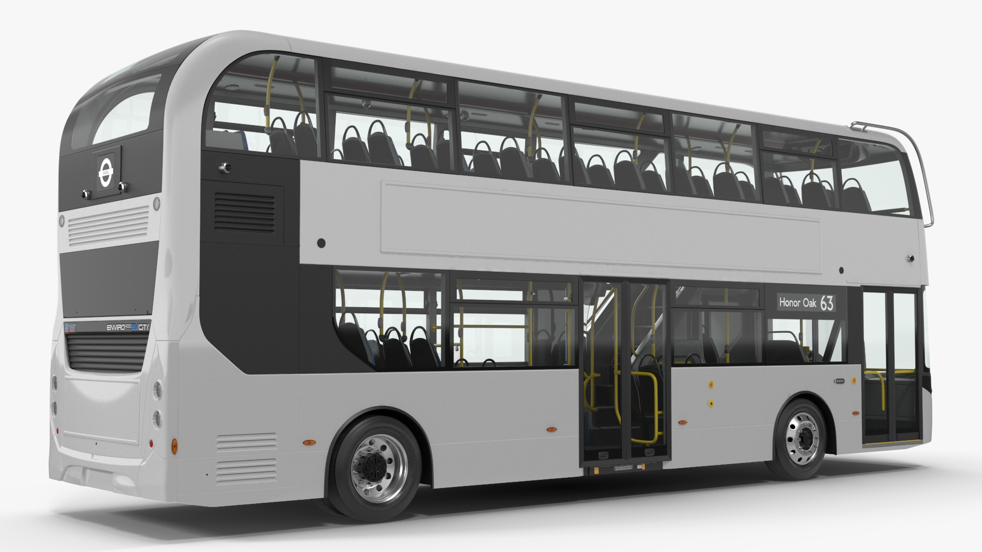 Left Hand Drive Cityliner Rigged 3D