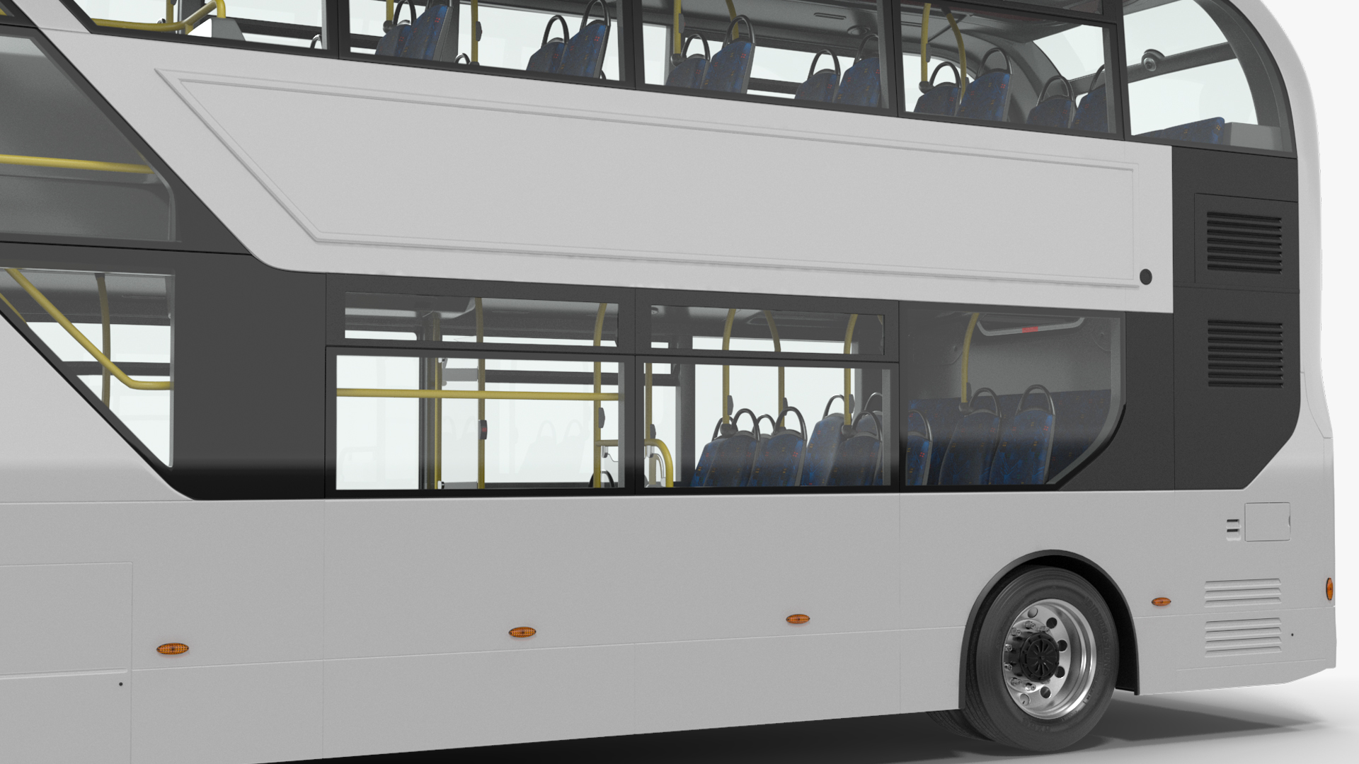 Left Hand Drive Cityliner Rigged 3D