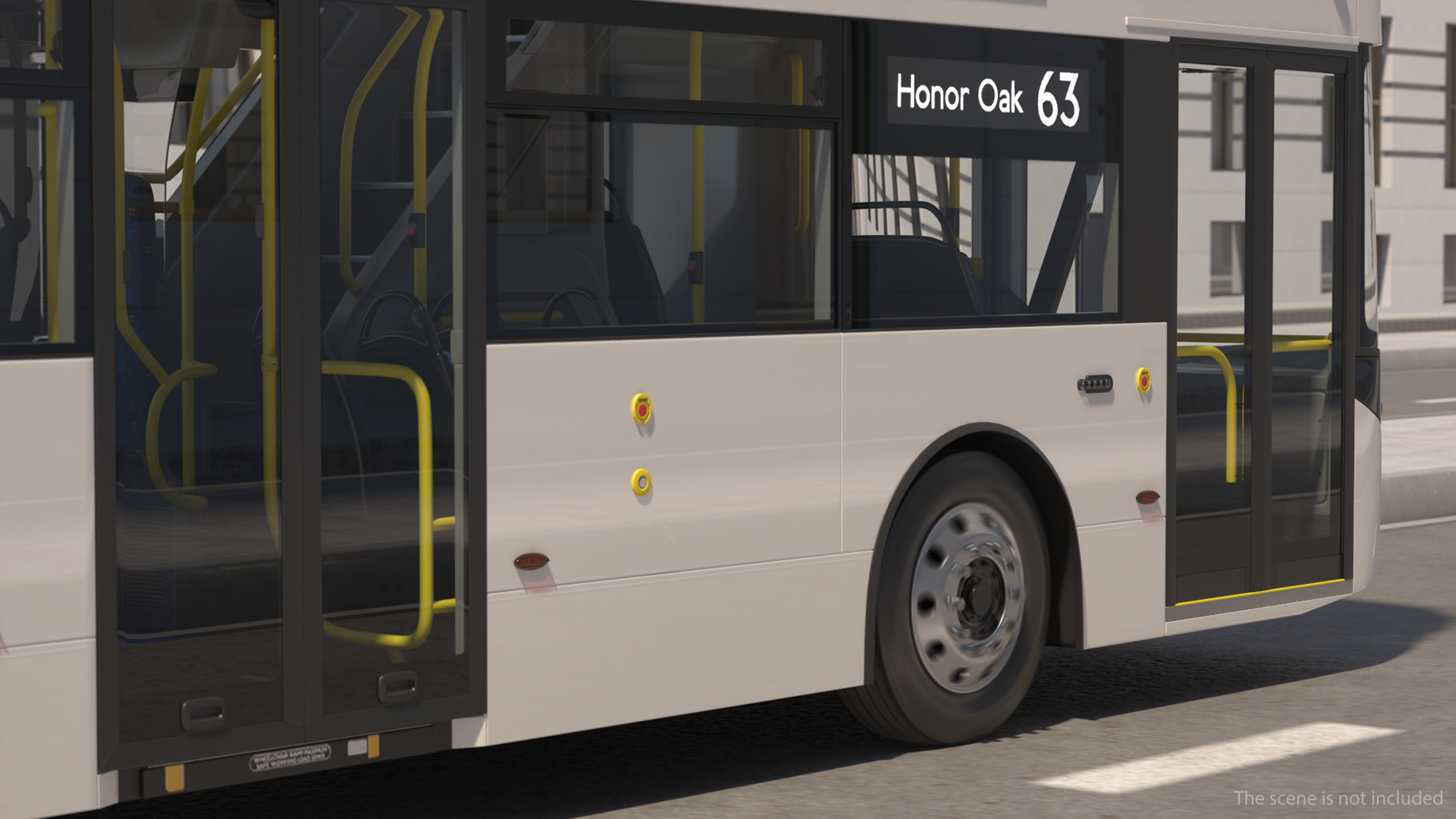 Left Hand Drive Cityliner Rigged 3D