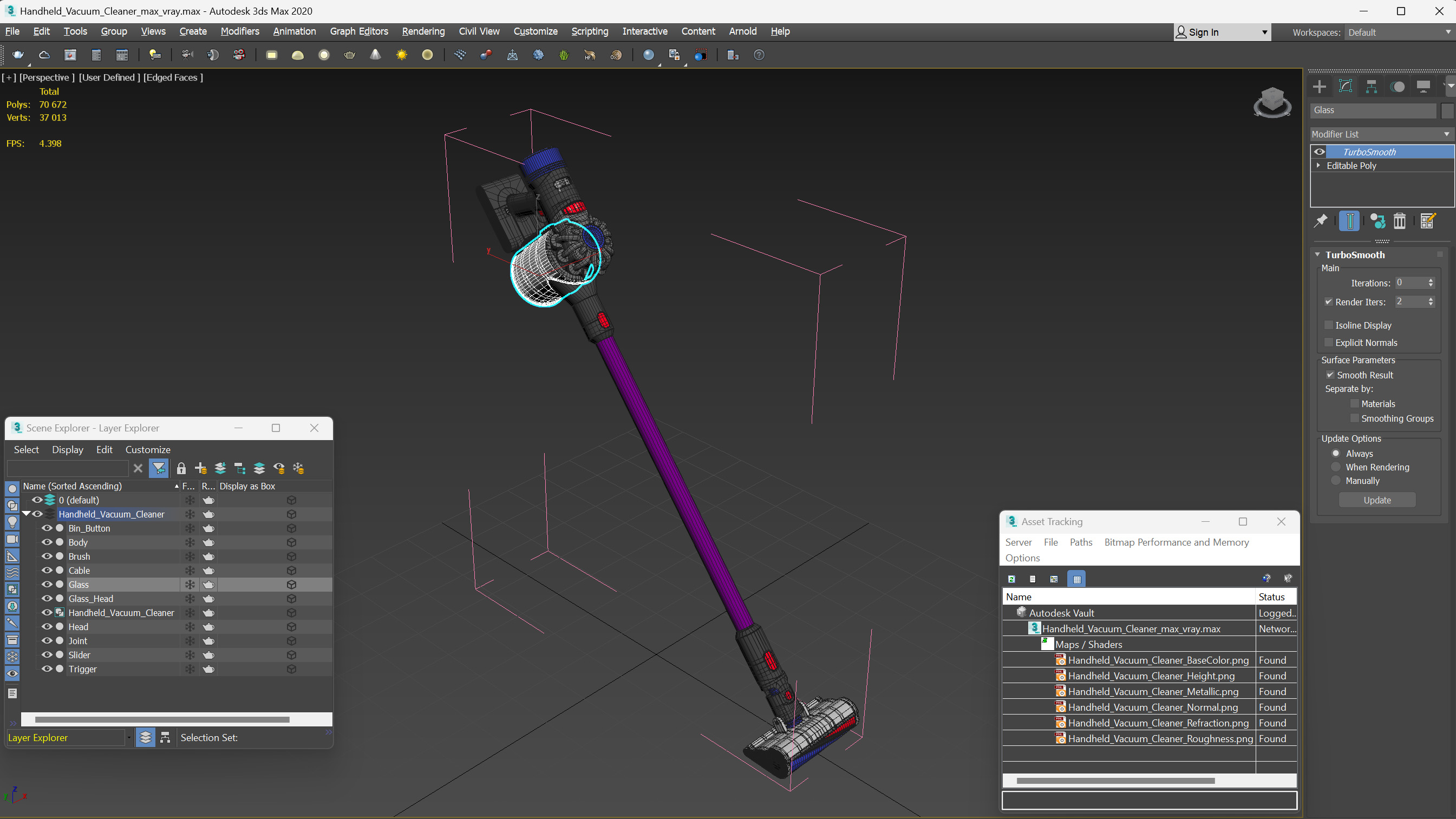 3D Handheld Vacuum Cleaner model