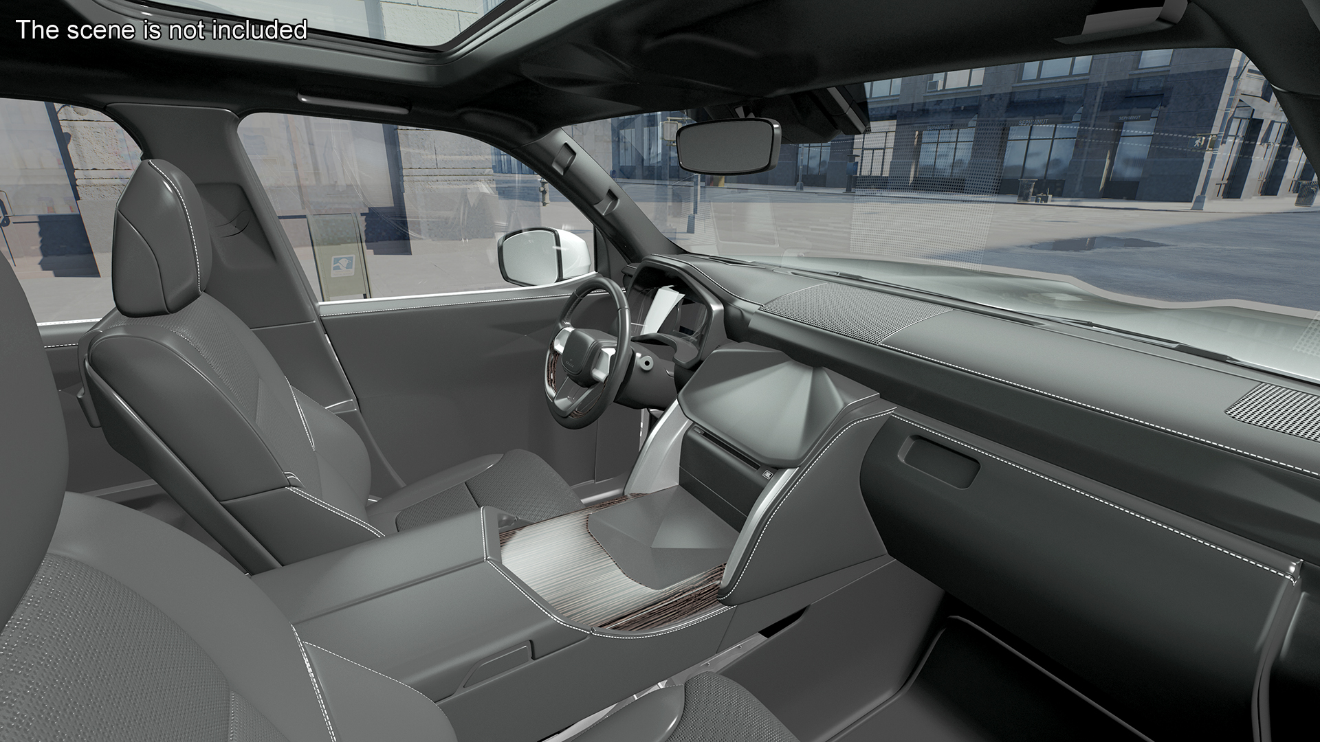 Toyota Land Cruiser Silver Simple Interior 3D