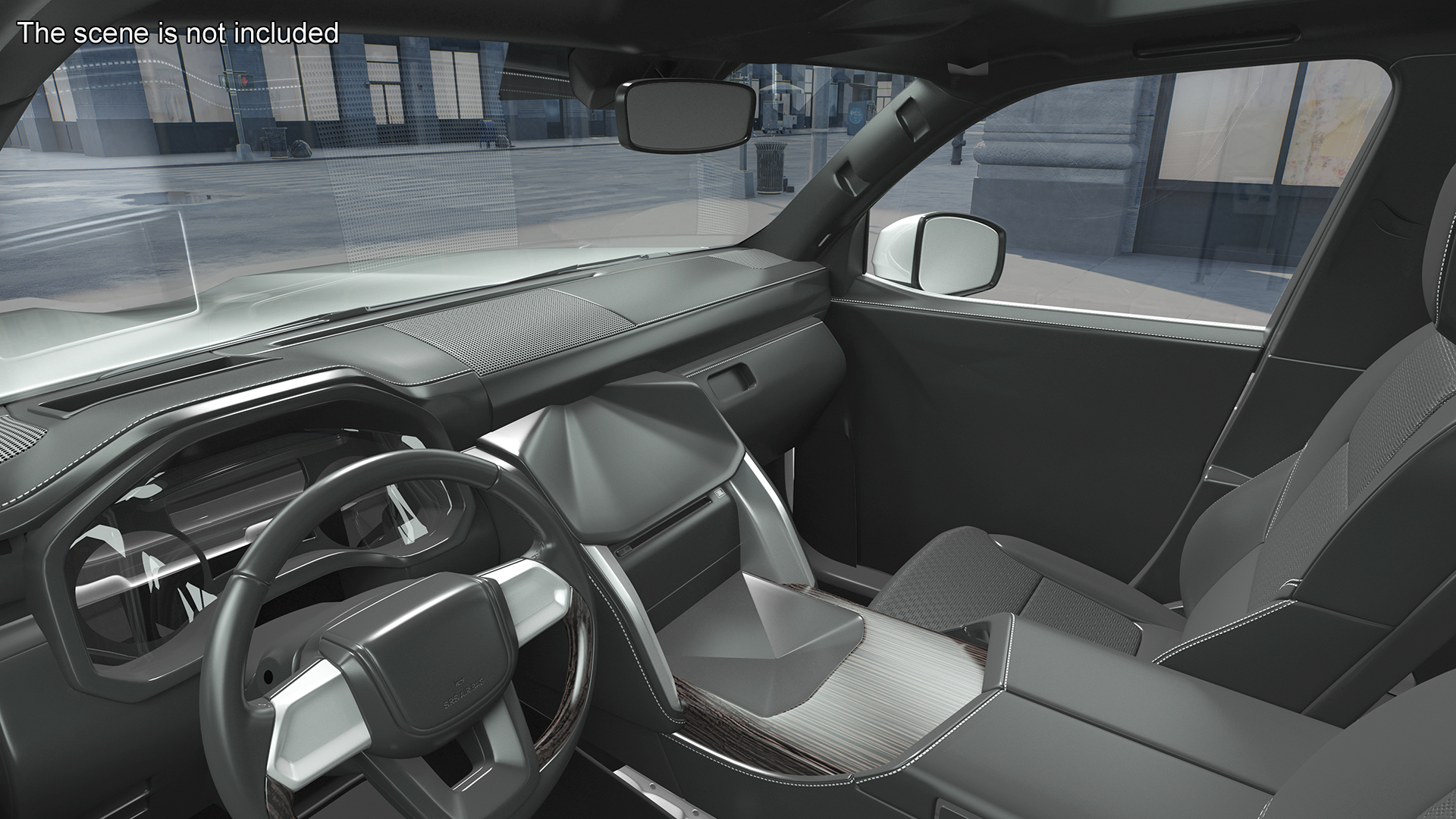 Toyota Land Cruiser Silver Simple Interior 3D