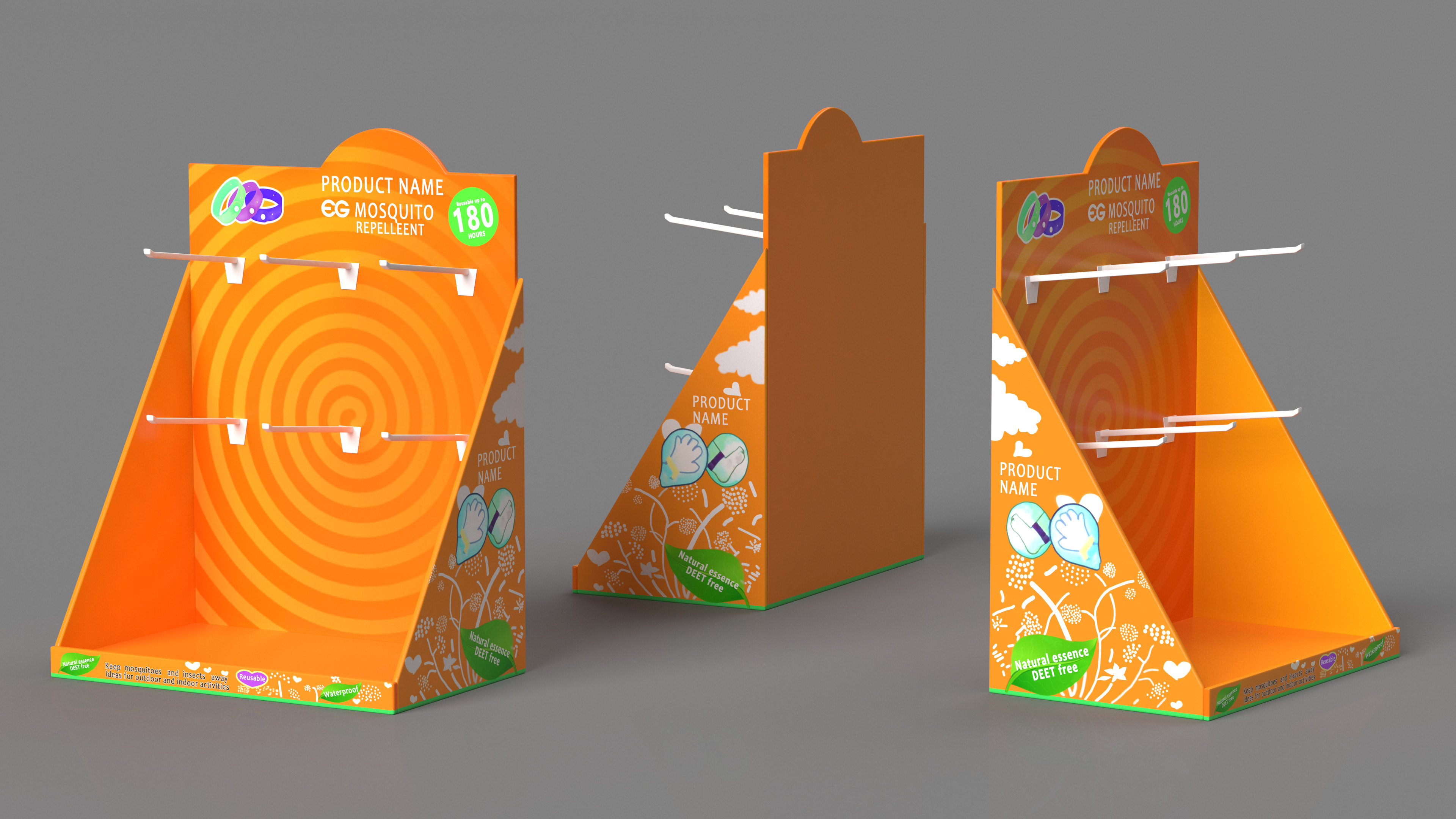 Counter Top Display Stand Mockup 3D