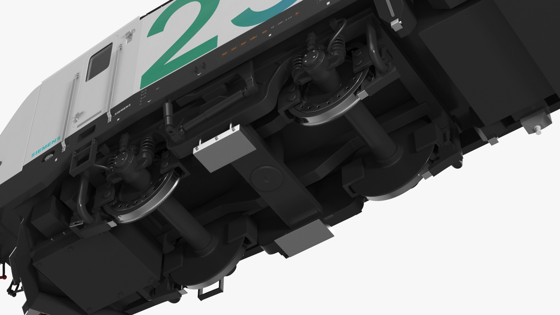 Modern Locomotive Siemens Vectron White 3D model