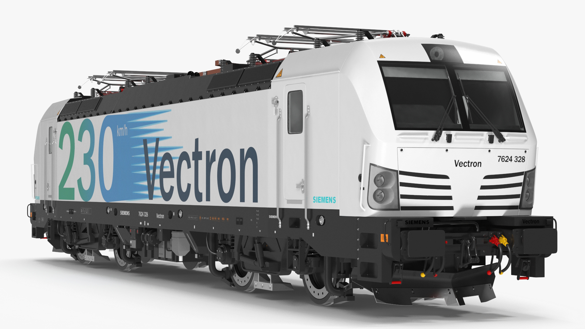 Modern Locomotive Siemens Vectron White 3D model