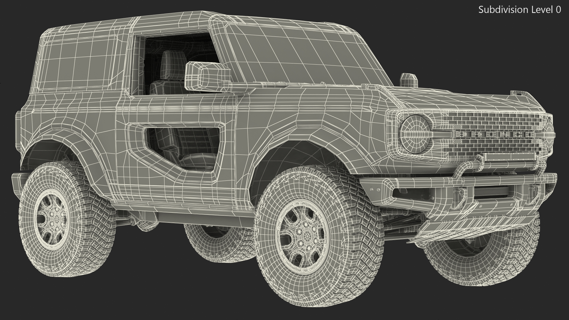 Ford Bronco 2021 Two Door Rigged 3D