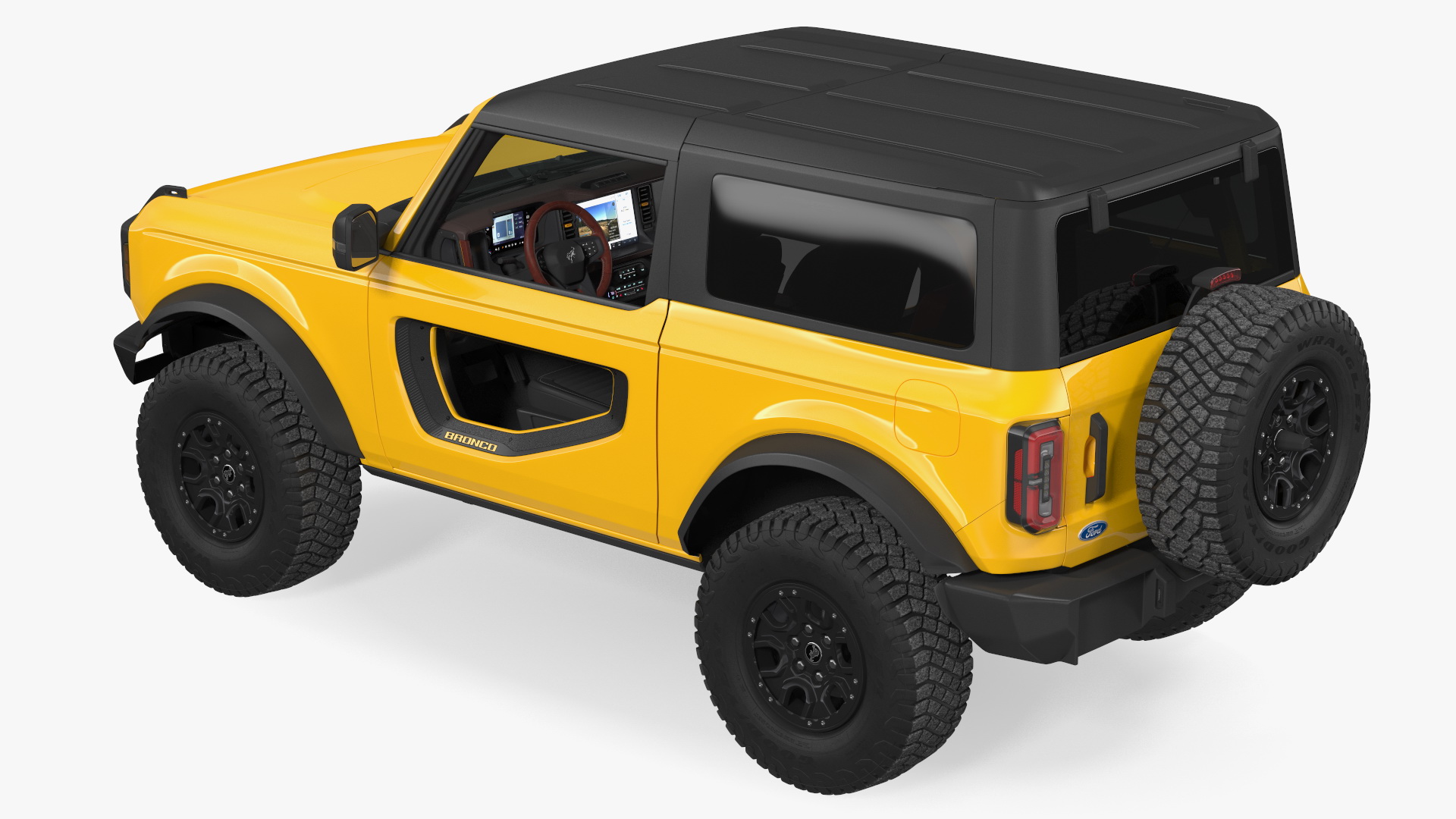 Ford Bronco 2021 Two Door Rigged 3D