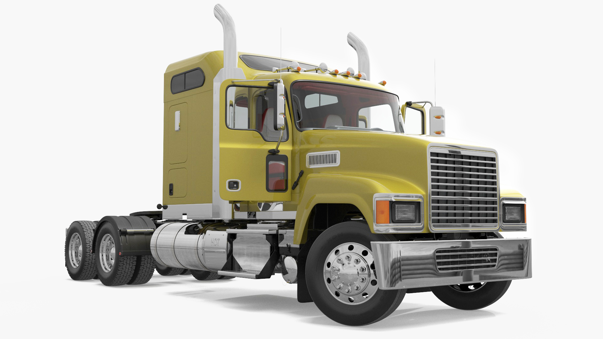 Freight Truck Rigged for Maya 3D model