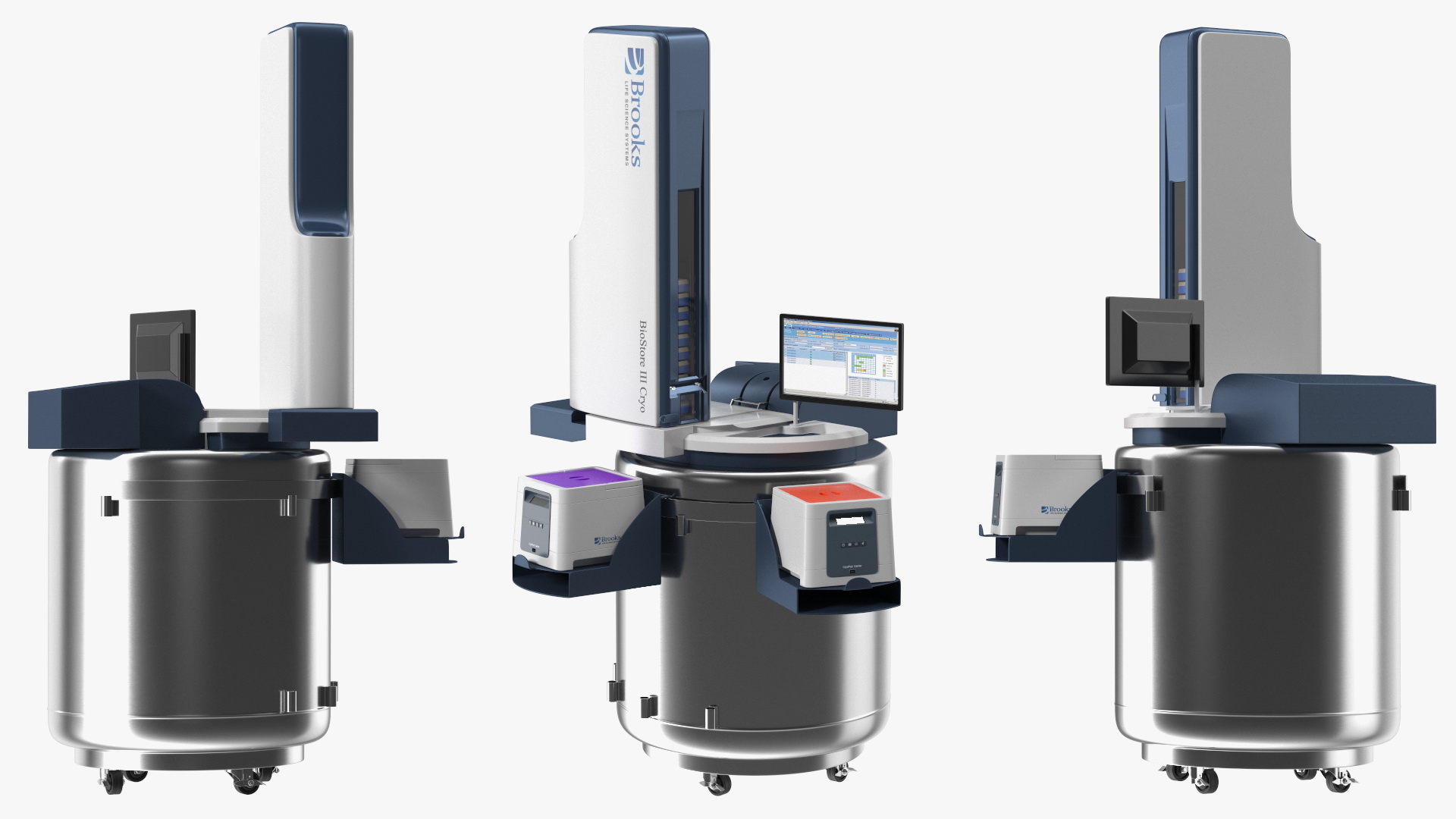 BioStore III Cryo System Automated Storage Rigged 3D model