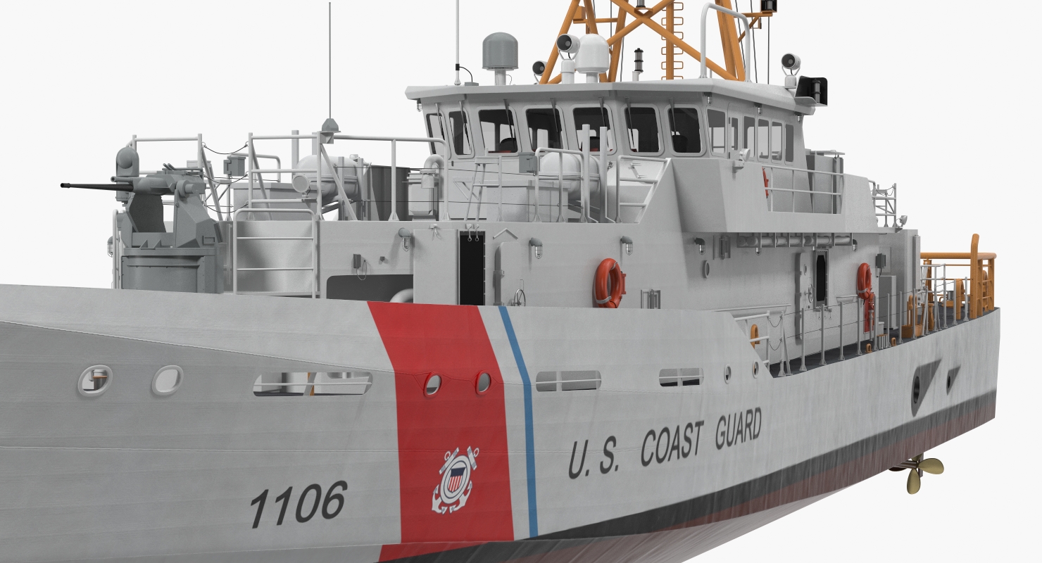 3D model Coast Guard Cutter Jacob Poroo Sentinel Class Ship