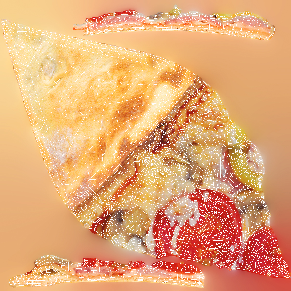 3D Pizza Slice