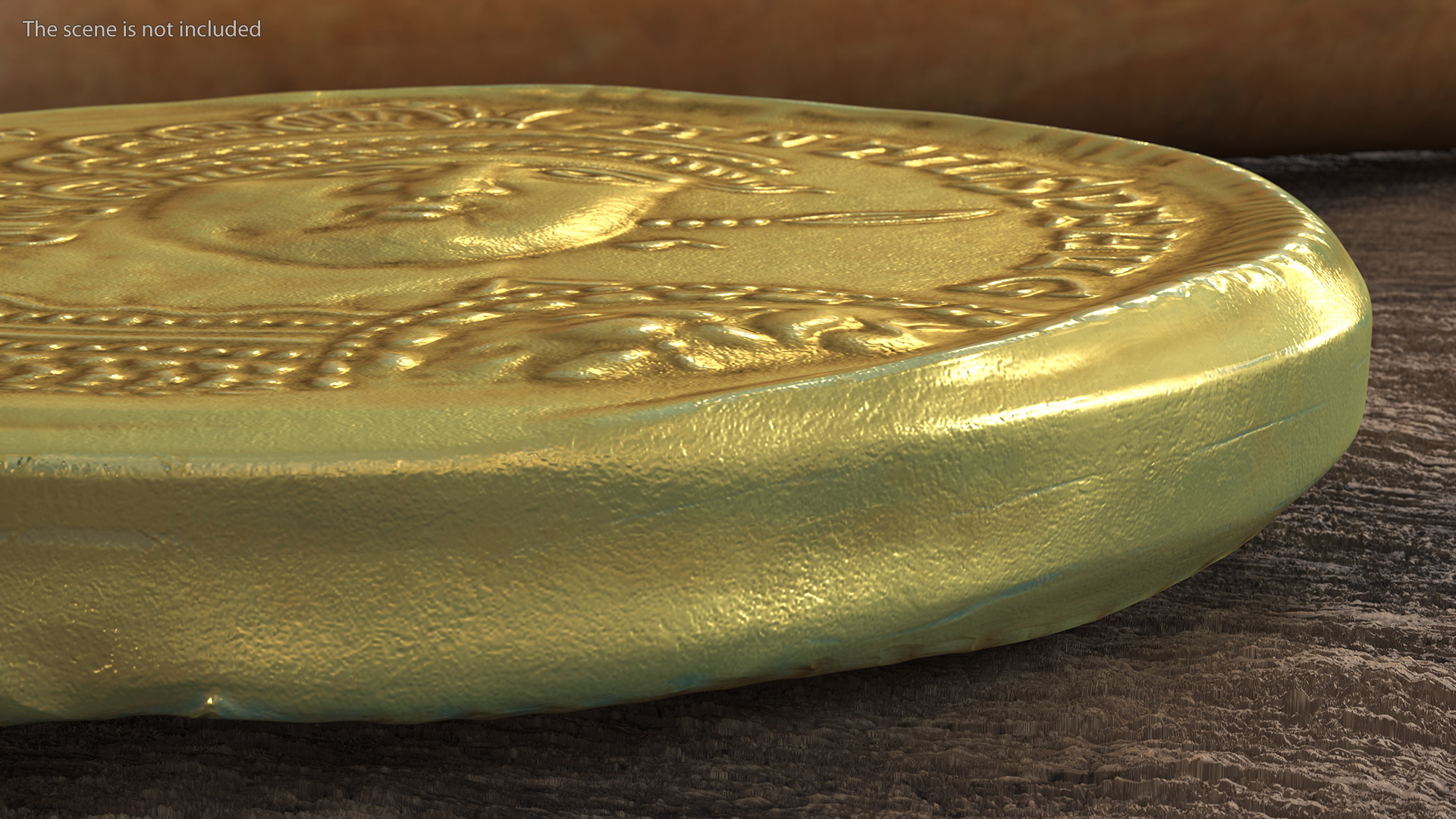 Solidus Roman Imperial Gold Coin 3D