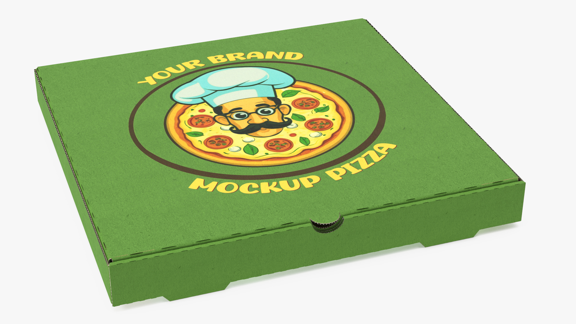 Pizza Boxes with Pizza Mockup 3D model