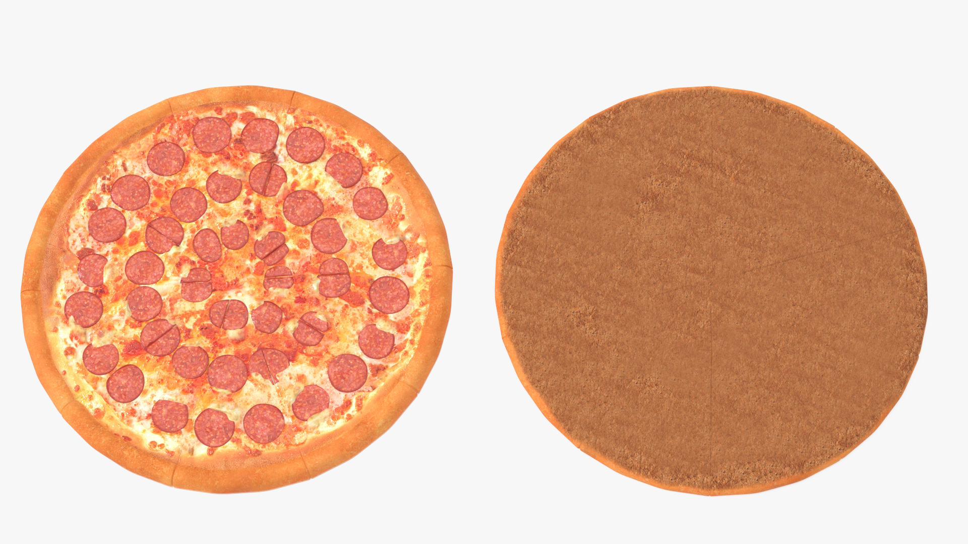 Pizza Boxes with Pizza Mockup 3D model