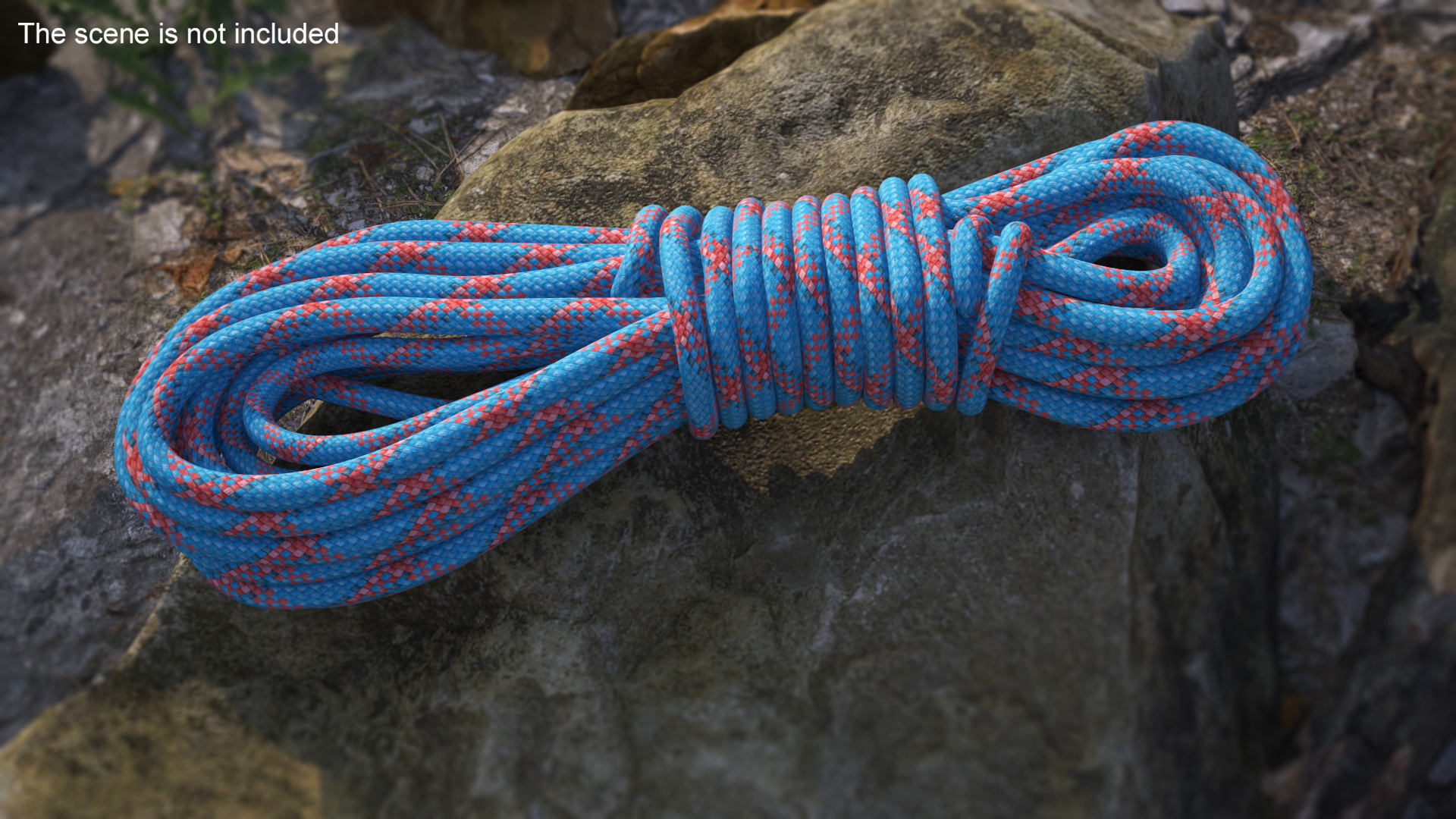 Nylon Climbing Rope 3D model