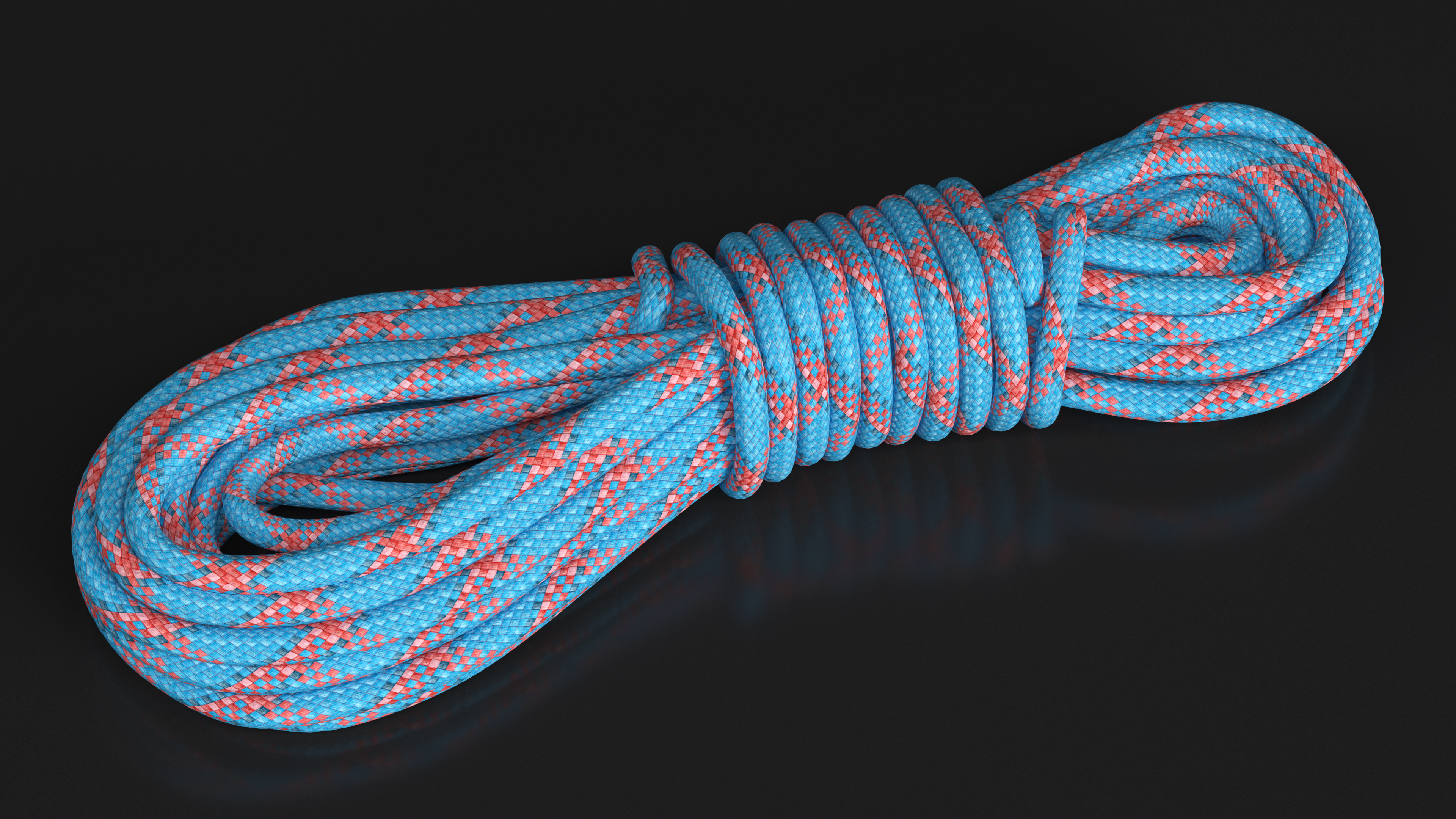 Nylon Climbing Rope 3D model