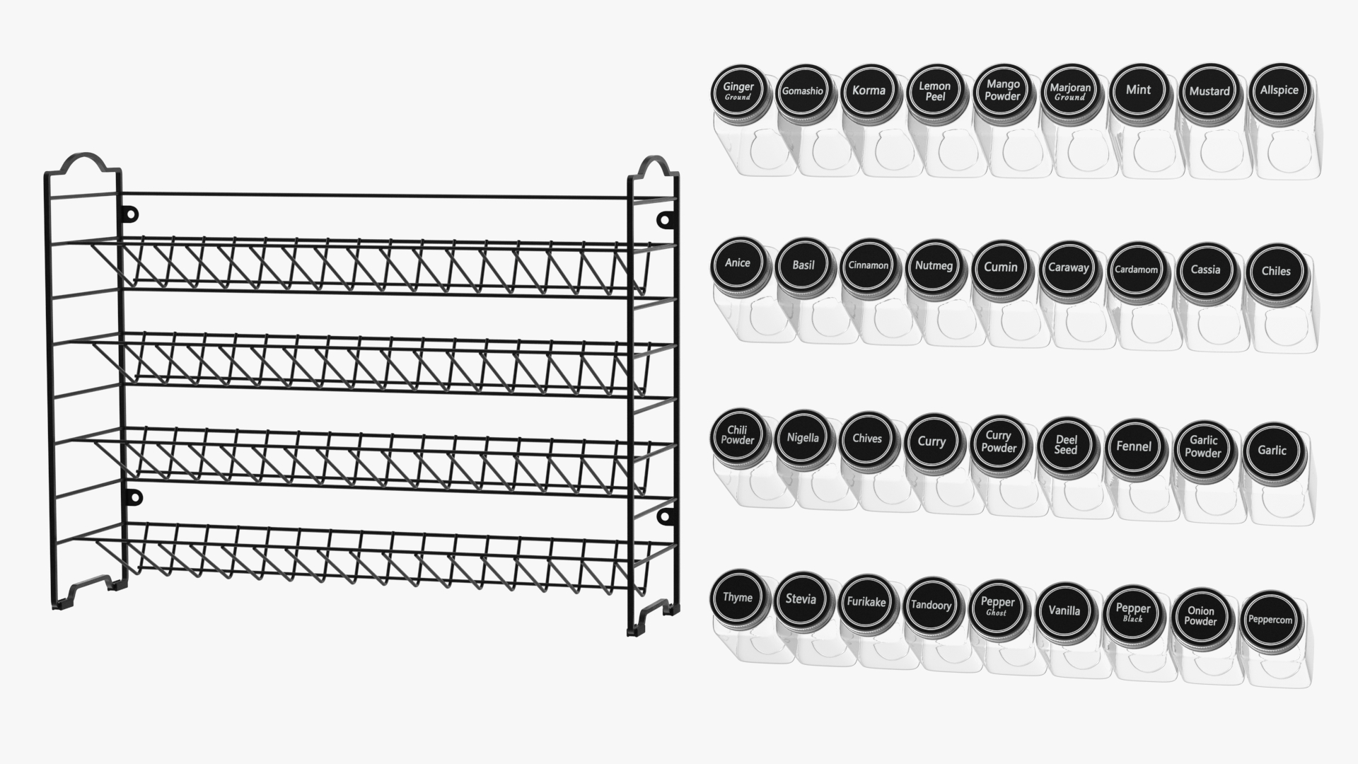 Spice Rack Organizer SpaceAid 3D model