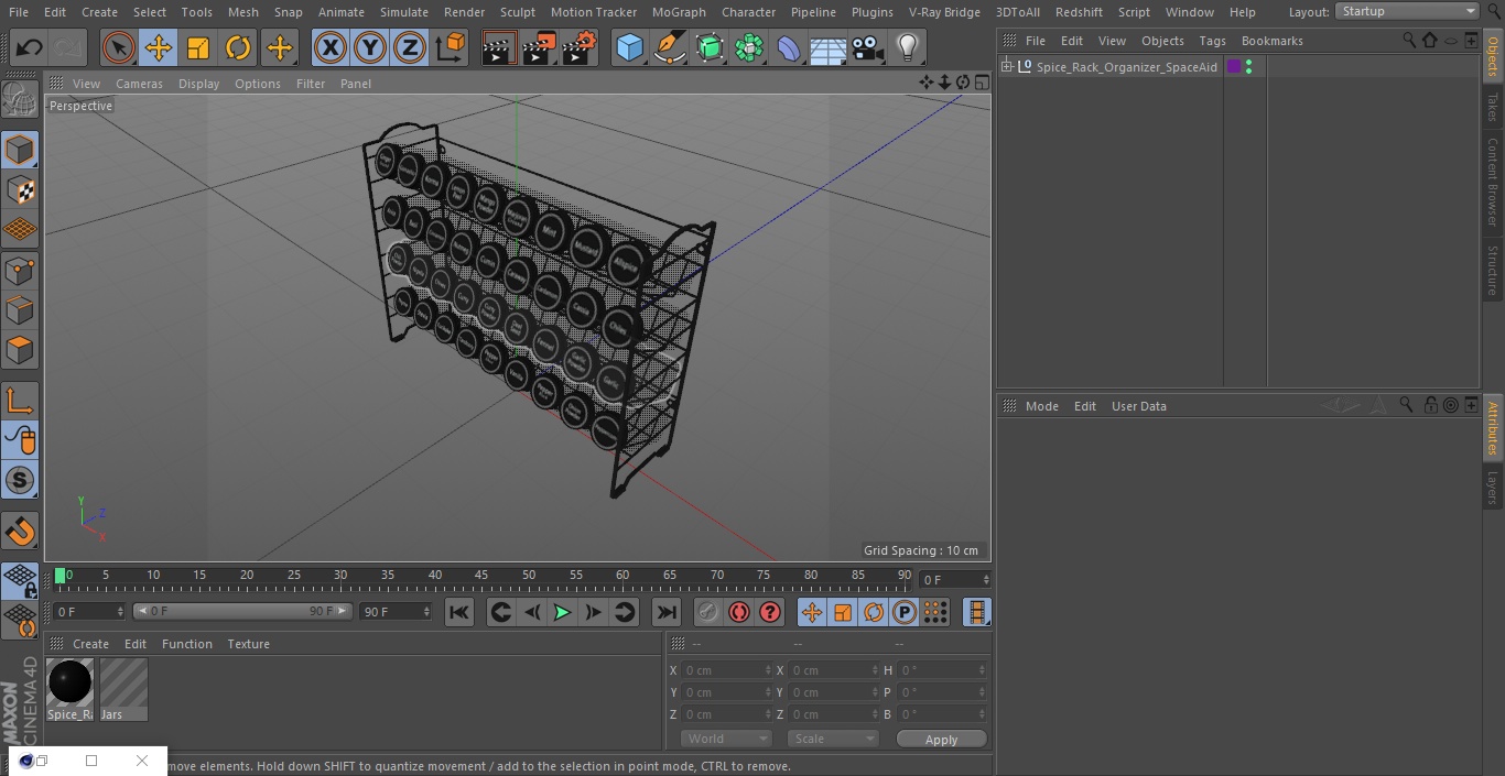 Spice Rack Organizer SpaceAid 3D model