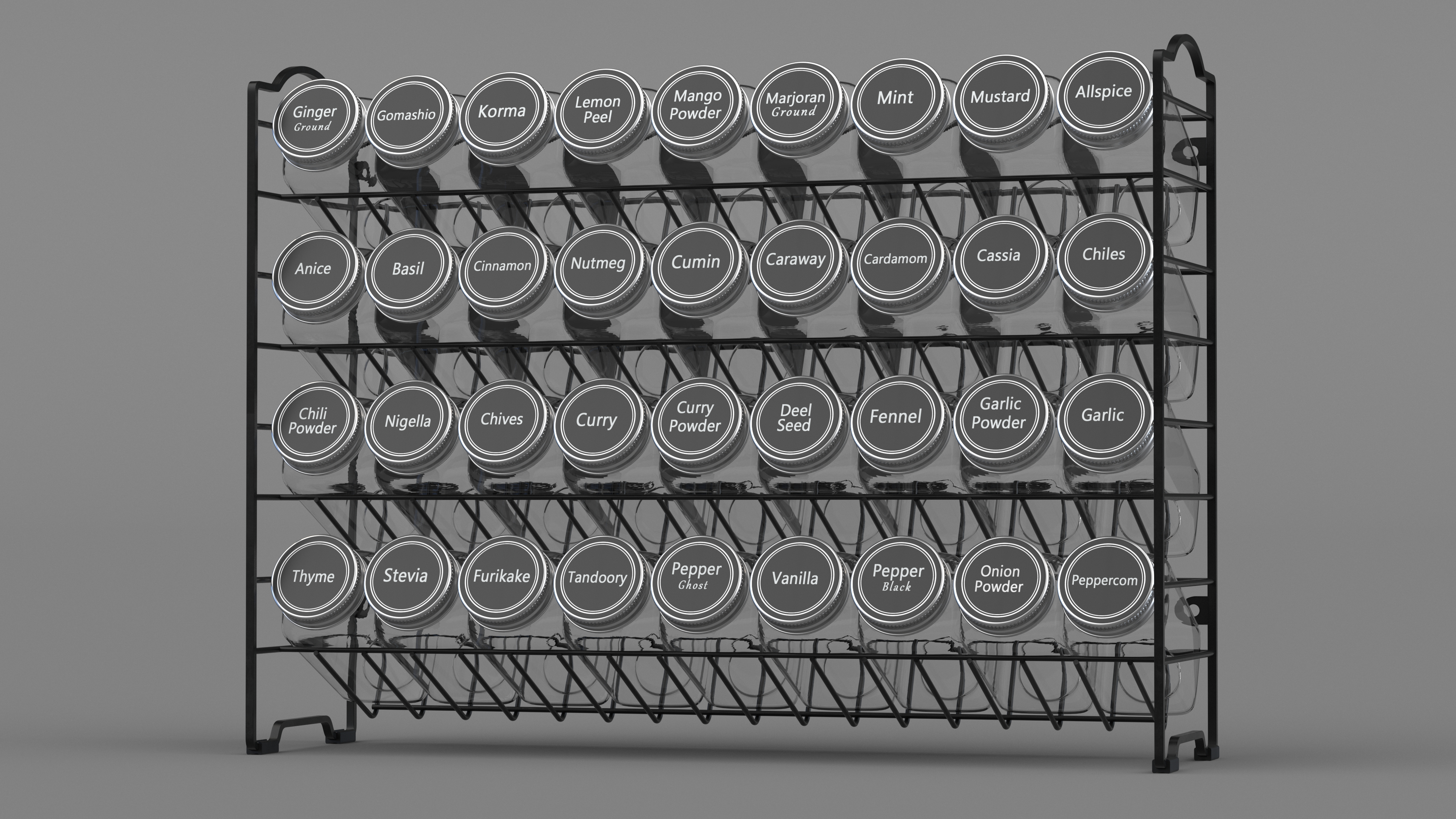 Spice Rack Organizer SpaceAid 3D model