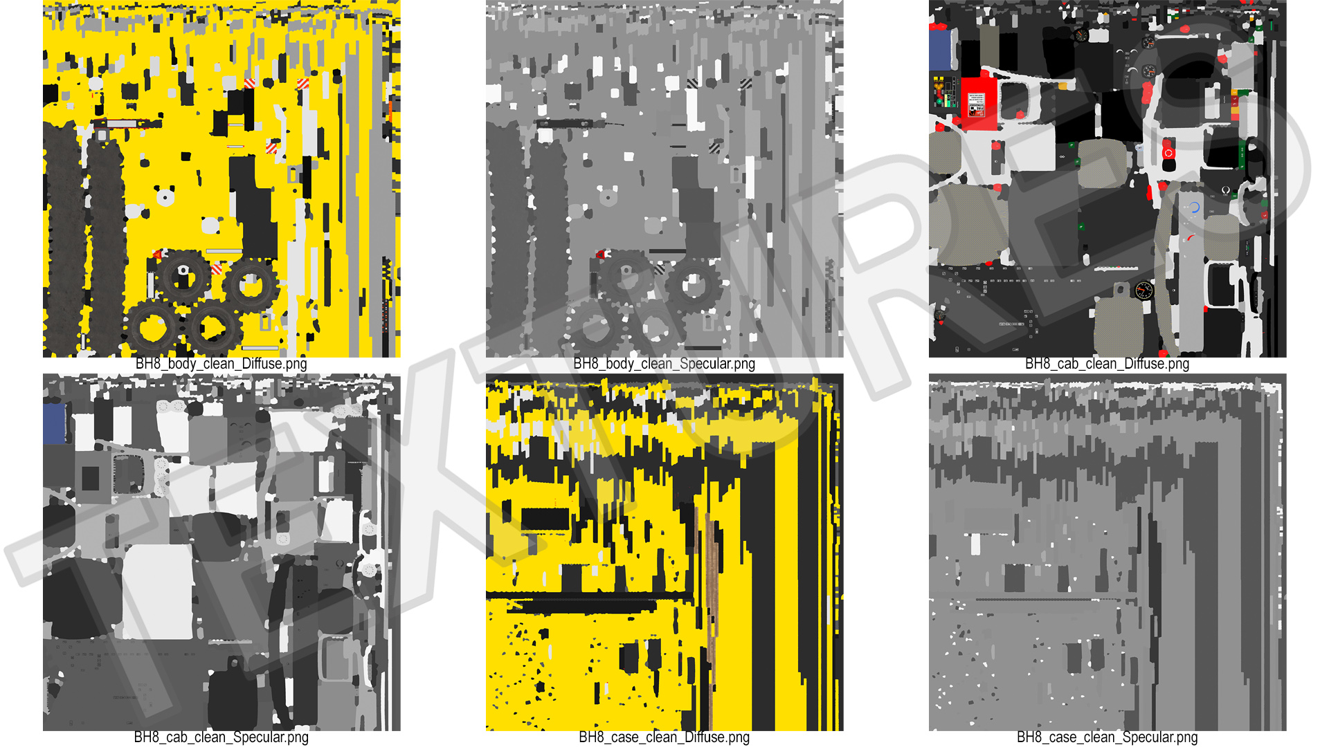 Agricultural Harvester Machinery Yellow 3D model