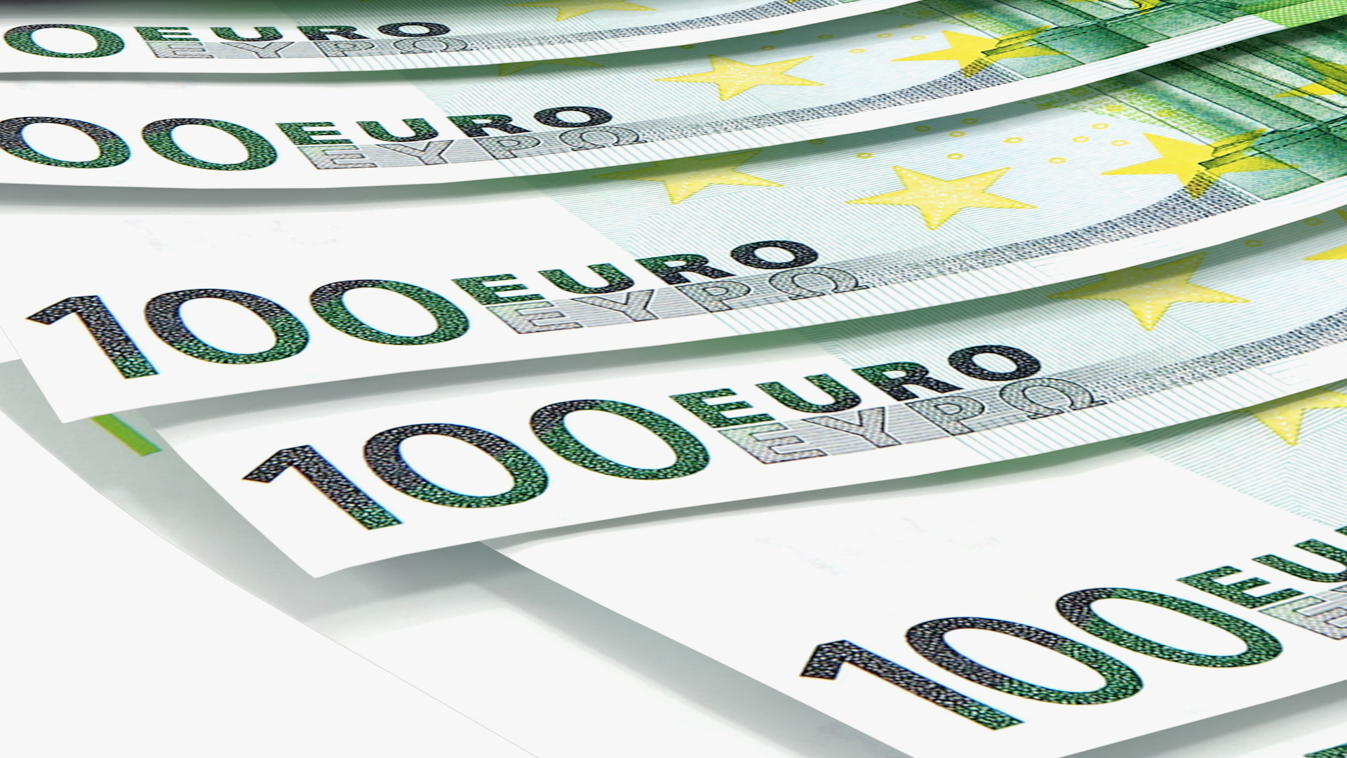 3D Paper Banknotes Euro 100 Bundle